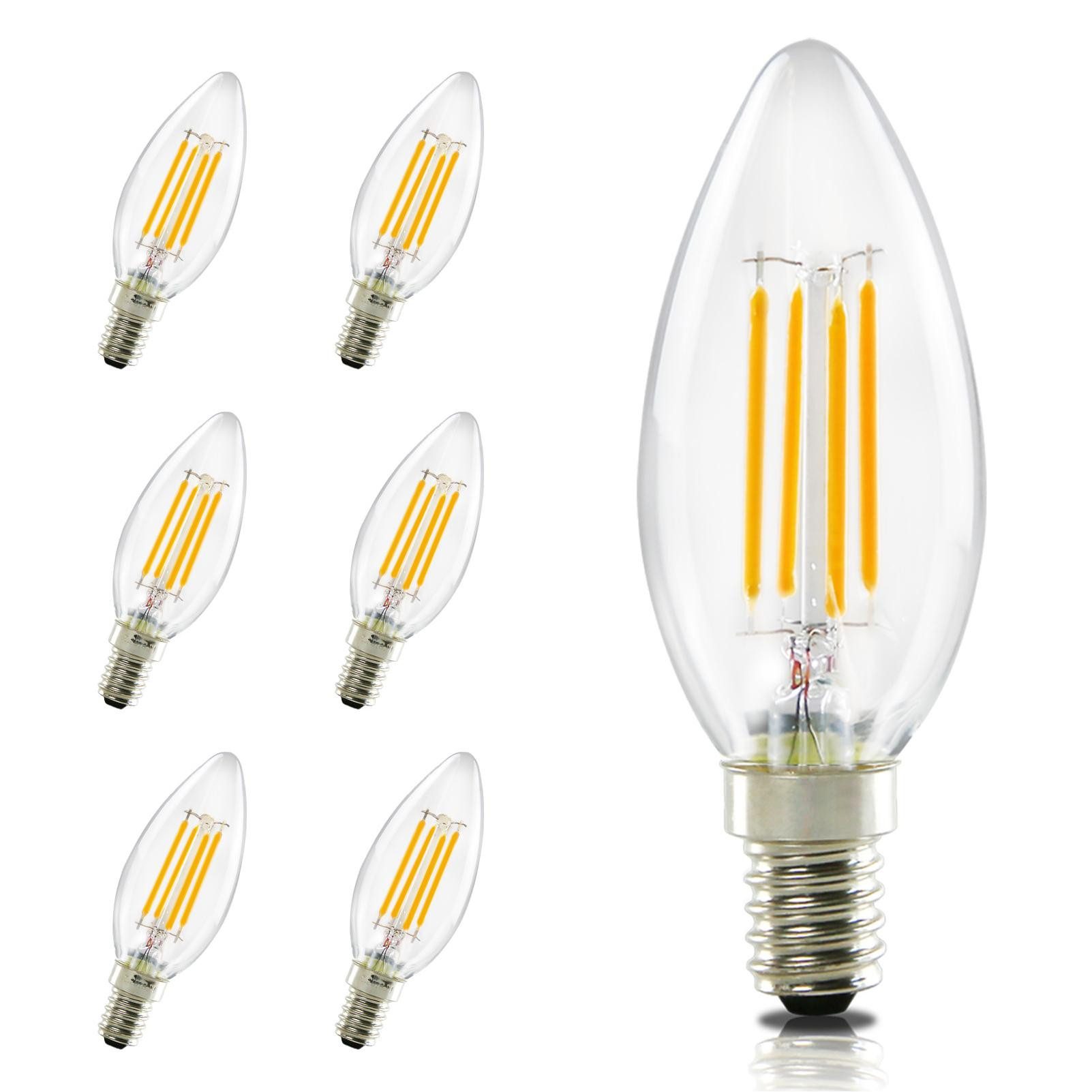 ZMH LED-Leuchtmittel LED Edison Glühbirne Vintage Kronleuchter Kerzenlampe günstig online kaufen