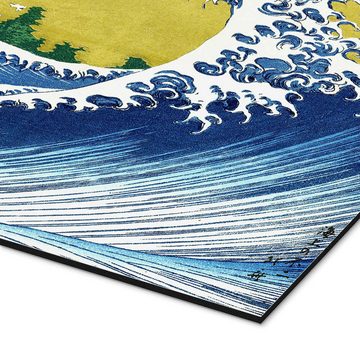Posterlounge Alu-Dibond-Druck Katsushika Hokusai, Der Fuji am Meer, Wohnzimmer Maritim Malerei