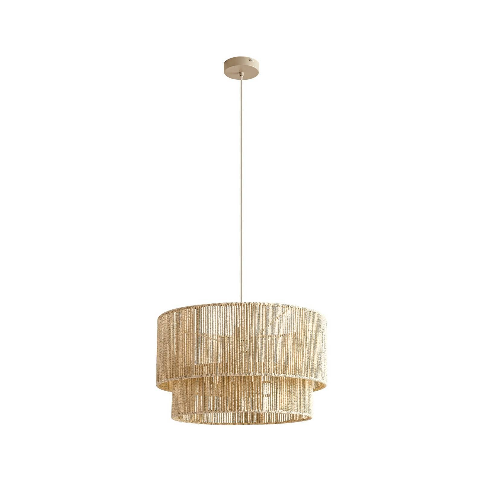 Lindby Hängeleuchte Anuva, Creme IP20, 1 x 15 W LED günstig online kaufen