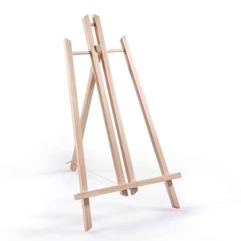naturling Kinderstaffelei Tisch Staffelei Holz, 41cm hoch