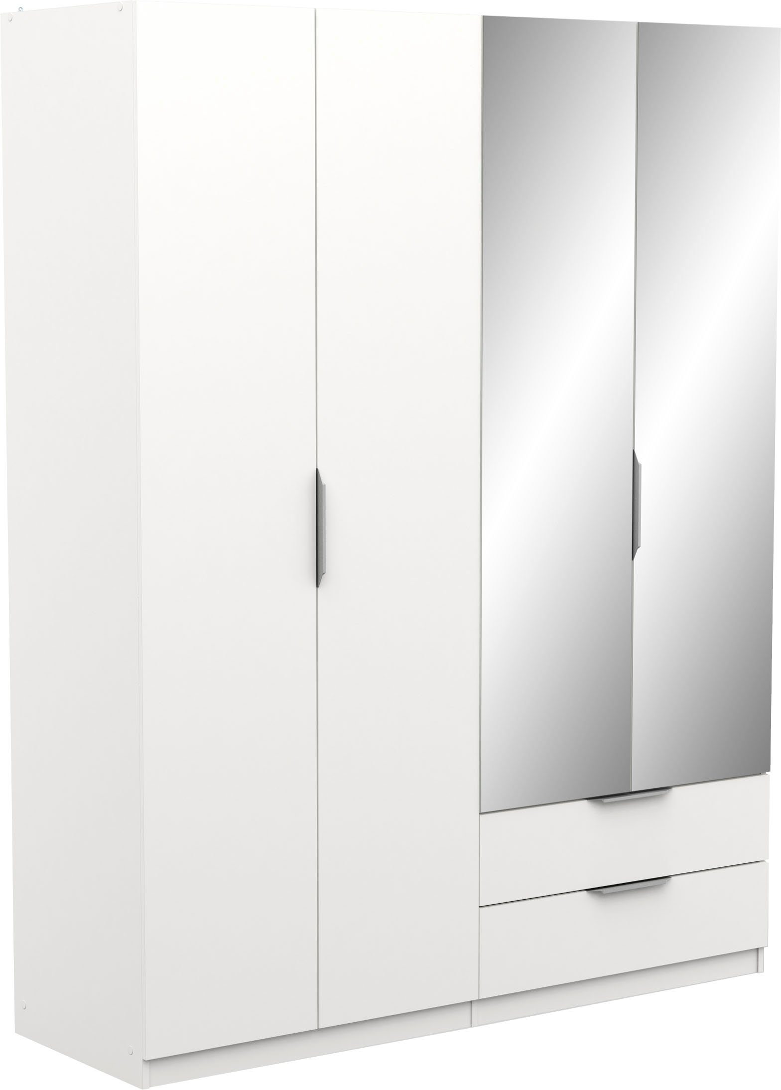 Demeyere GROUP Kleiderschrank Drehtürenschrank, 3 Türen, 2 Schubladen, 1 Spiegel Breite ca. 120cm, Höhe ca. 200cm