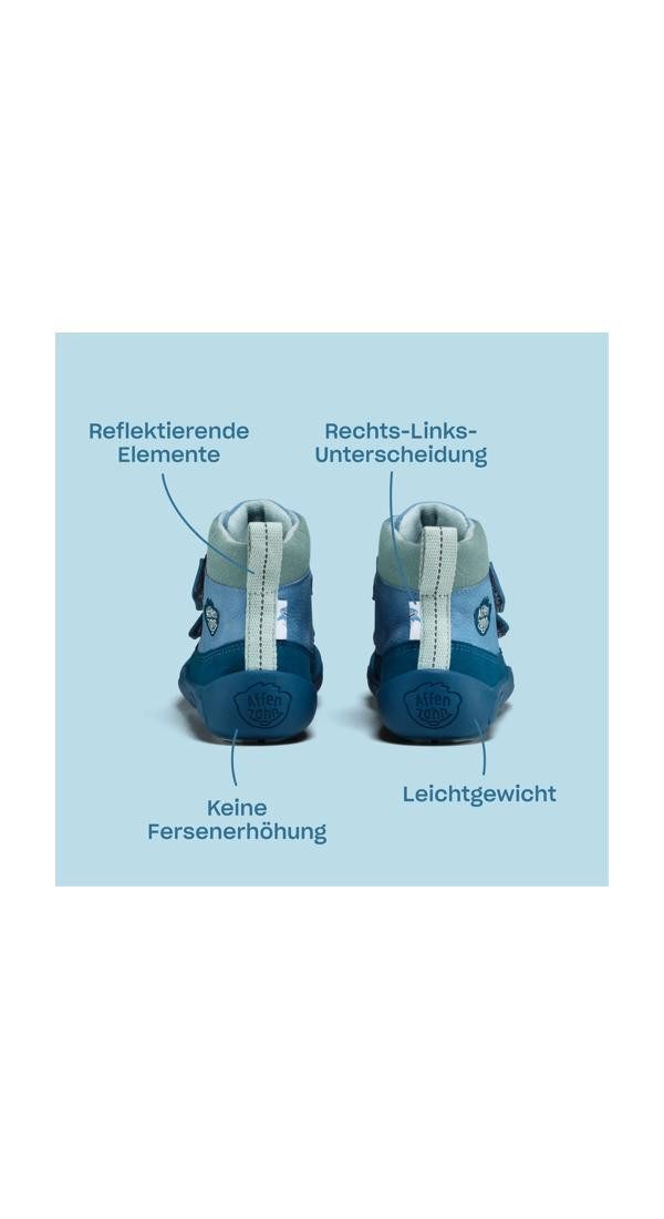 Affenzahn Leder Friendy Sneaker nach Barfußschuhprinzip