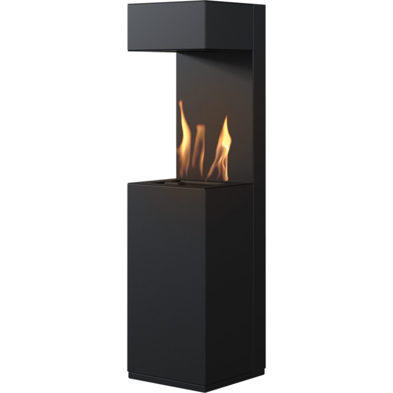 Kratki Terrassenstrahler Kratki Sierra Gehäuse mit Gasofen AQF 02 schwarz Propangas