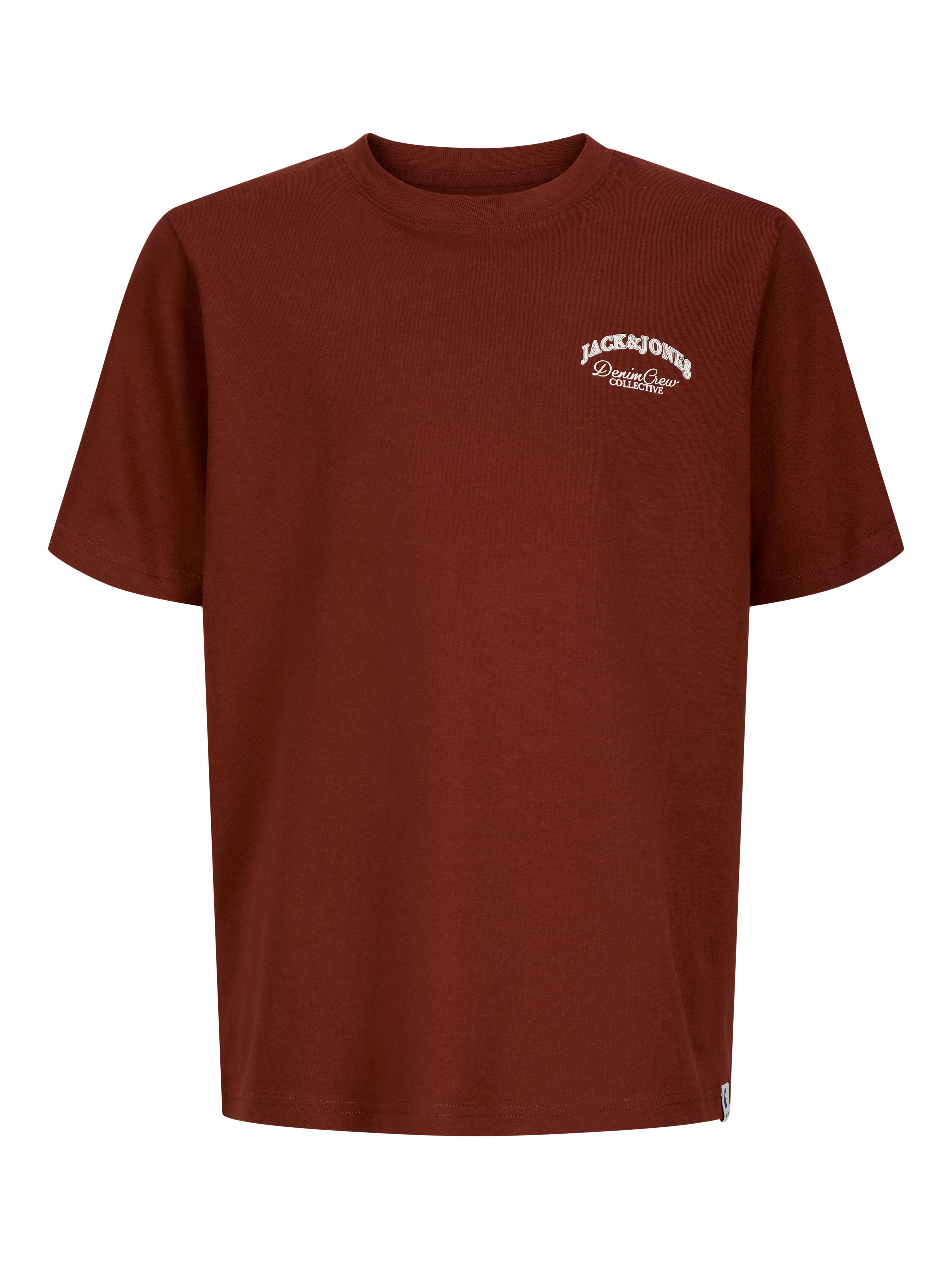 Jack & Jones Junior Rundhalsshirt JJEBRANDES BACKP RELAXED TEE SS SN JNR Baumwolle, relaxed fit – Bild 4 von 5