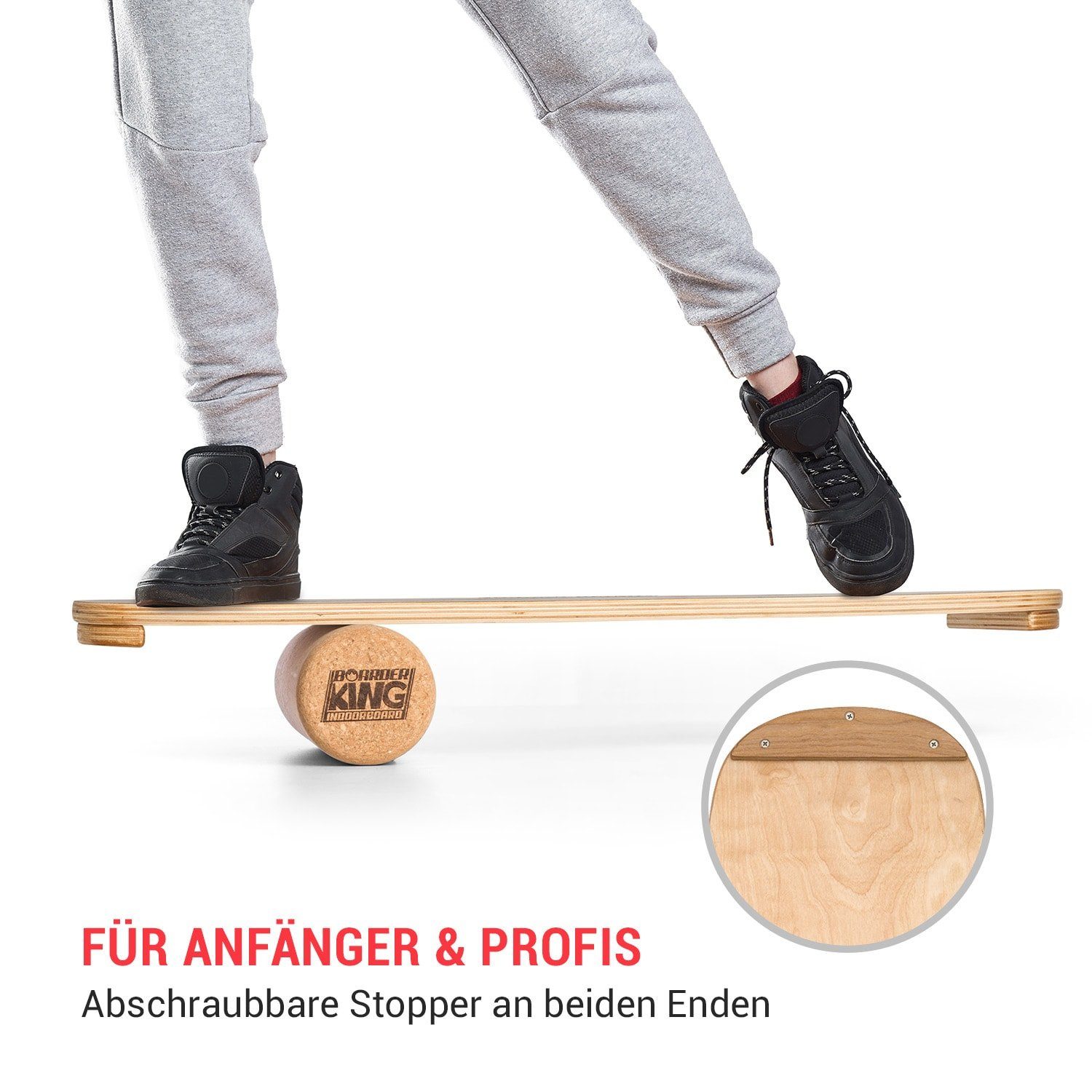 BoarderKING Gleichgewichtstrainer Indoorboard Flow