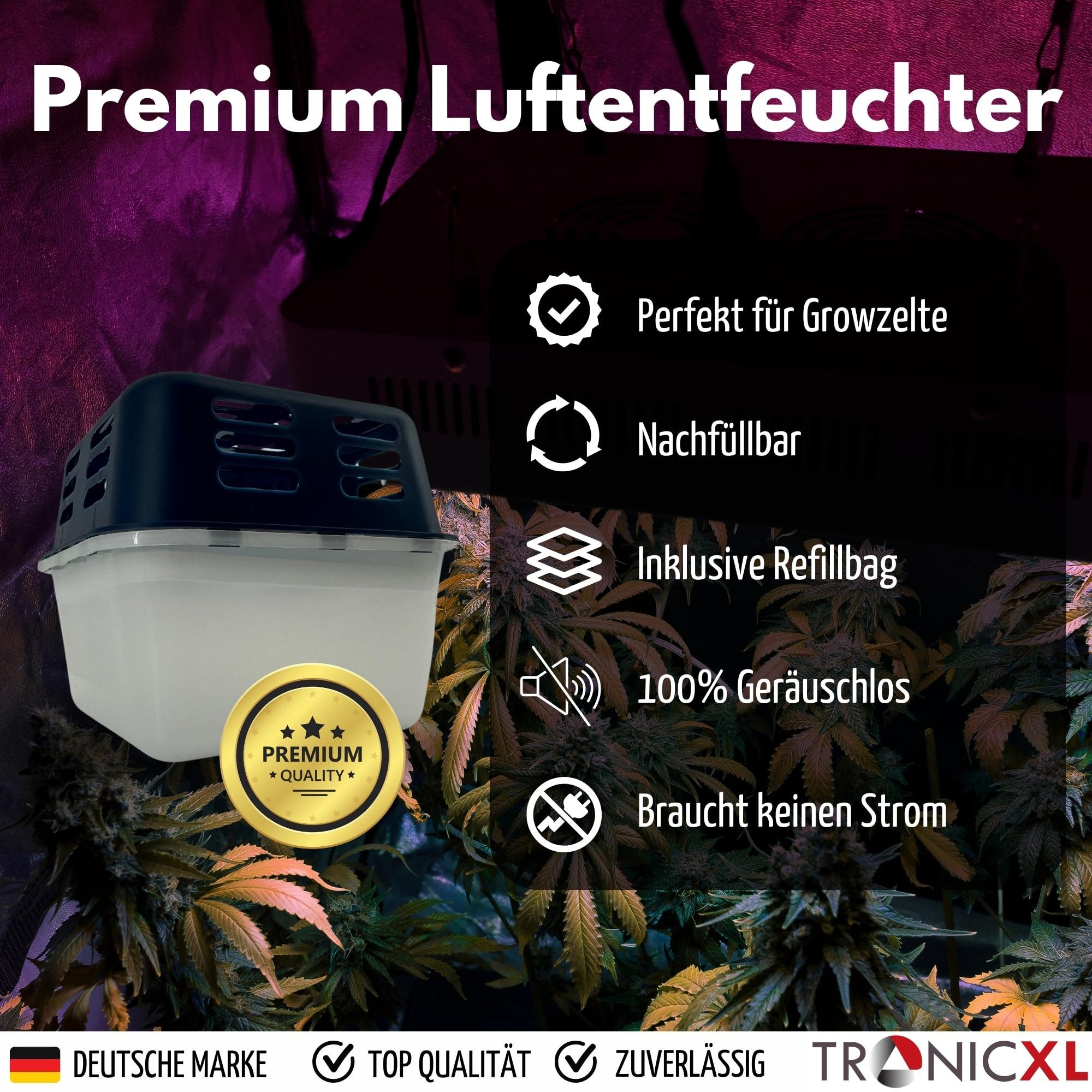 TronicXL Granulat-Luftentfeuchter 2 Luftentfeuchter + 4 günstig online kaufen