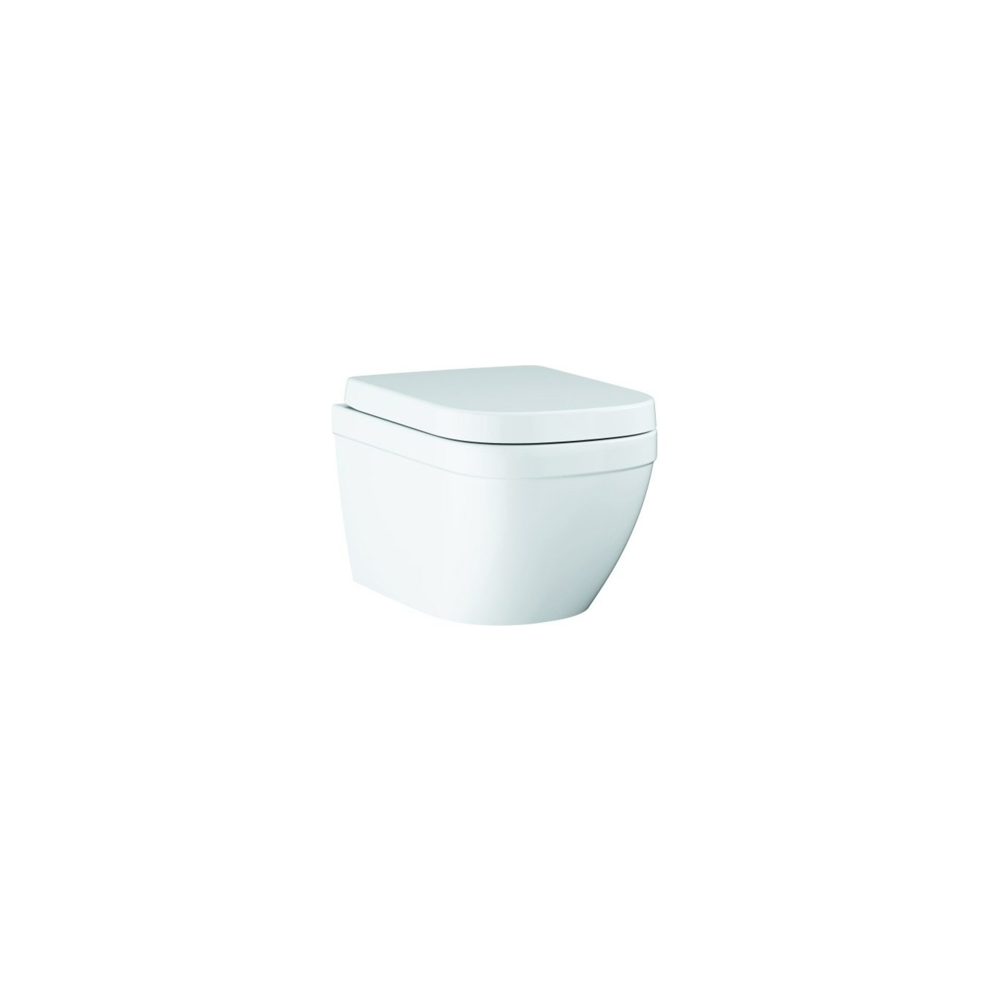 Grohe Waschbecken Grohe Wand-WC, Tiefspüler Euro Keramik alp-we, randlos, Abg. waag., mi