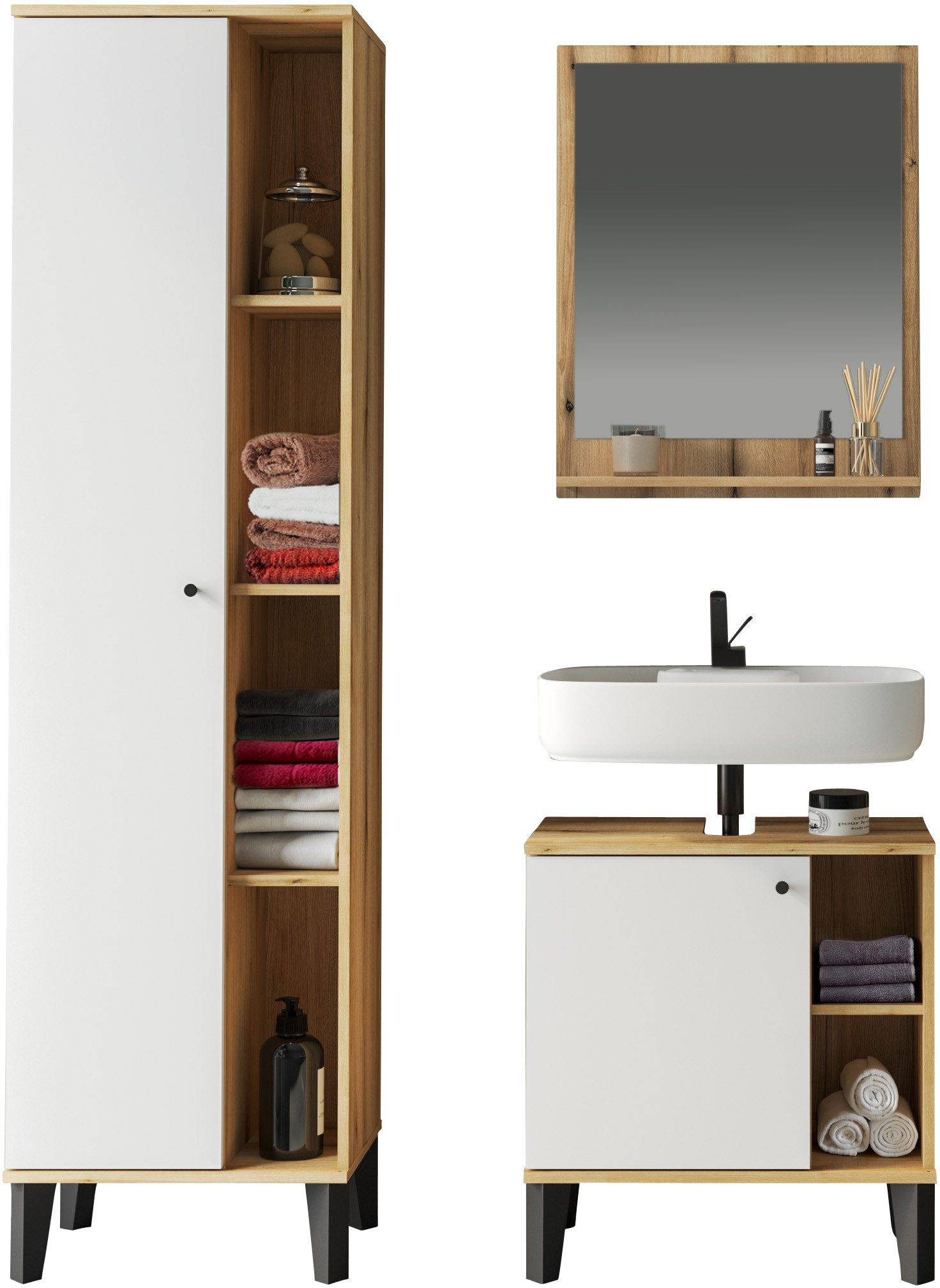 INOSIGN Badmöbel-Set OSLO, Bad im skandinavischen günstig online kaufen