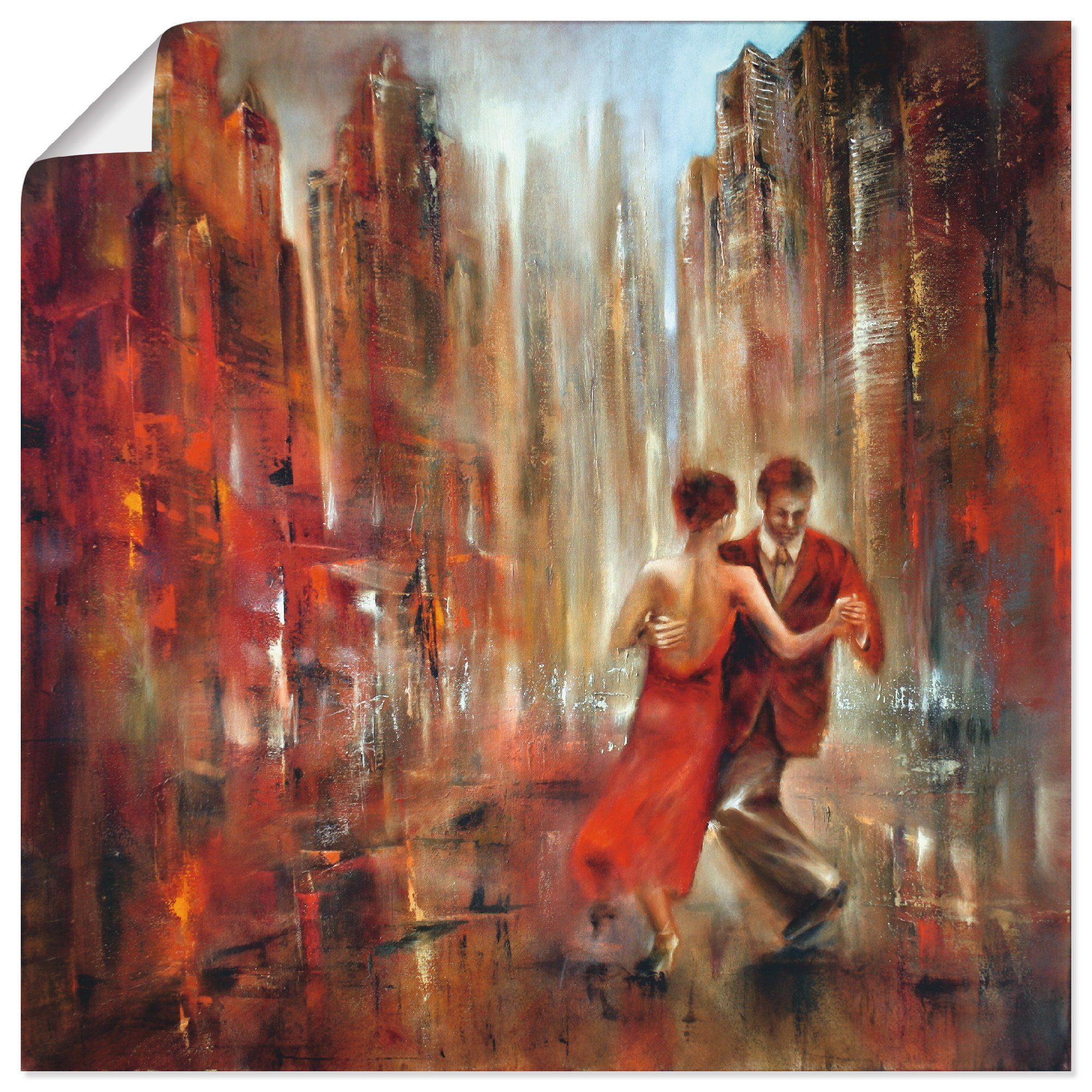 Artland Wandbild Tango, Sport Wandaufkleber Größen Alubild, versch. oder St), Poster in als (1 Leinwandbild