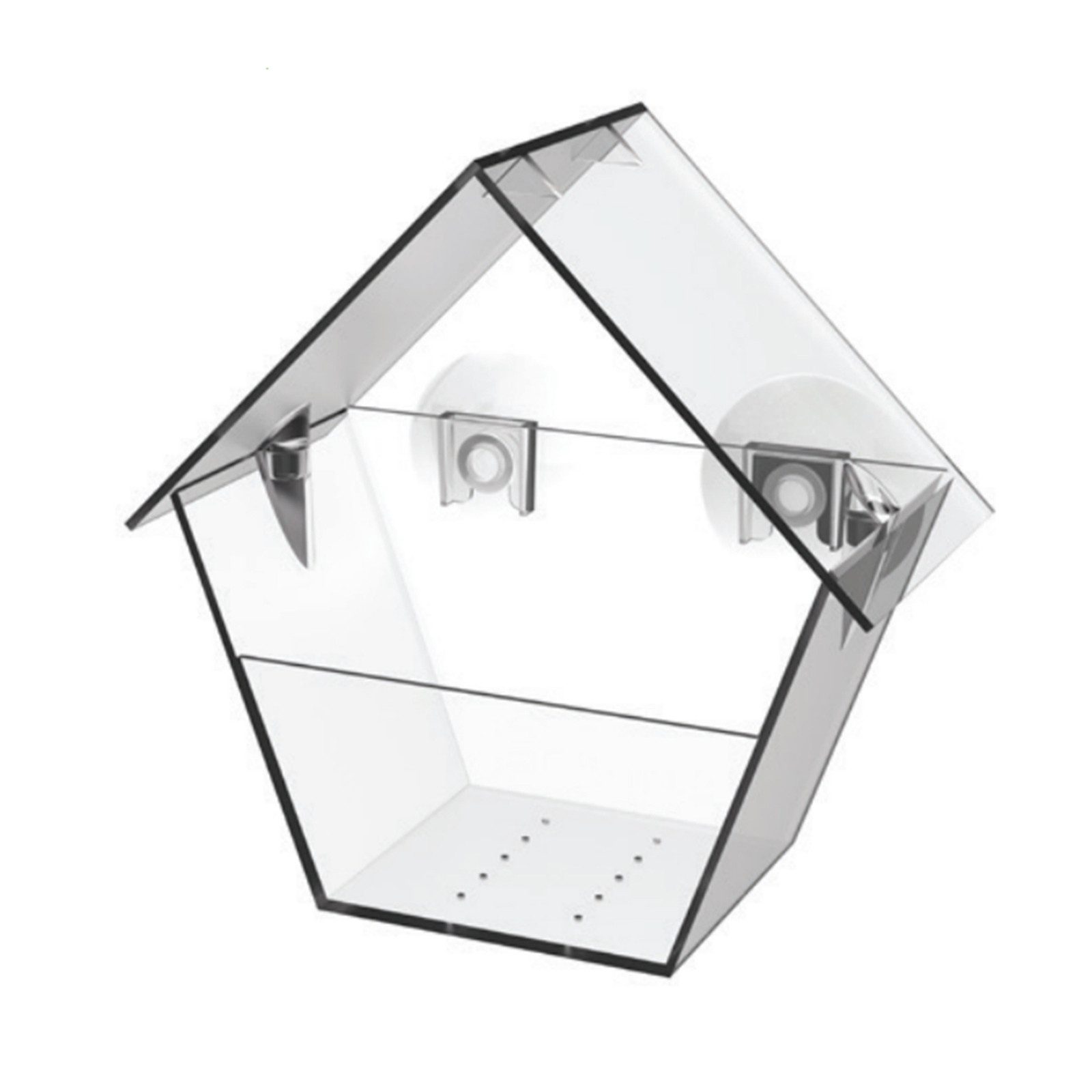 HTI-Living Futterspender Vogelfutterhaus Nessa transparent 1-teilig, Futter günstig online kaufen