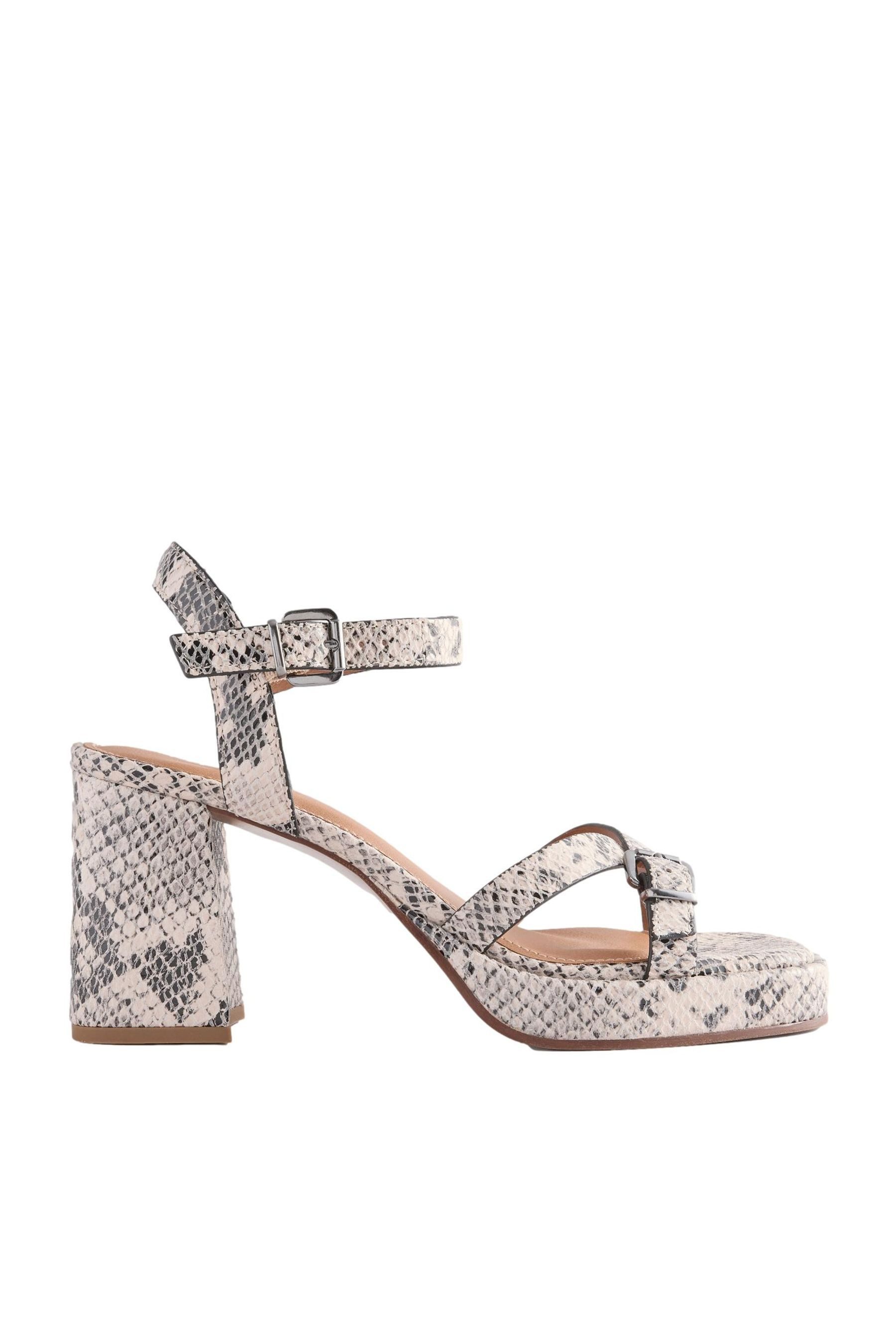 Forever Comfort® Absatzschuhe aus Leder Riemchensandale