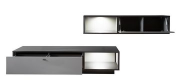 MCA furniture Wohnwand Wohnwand Wohnkombination Luxor, Royal Grey / anthrazit, 2-teilig, (4-St)