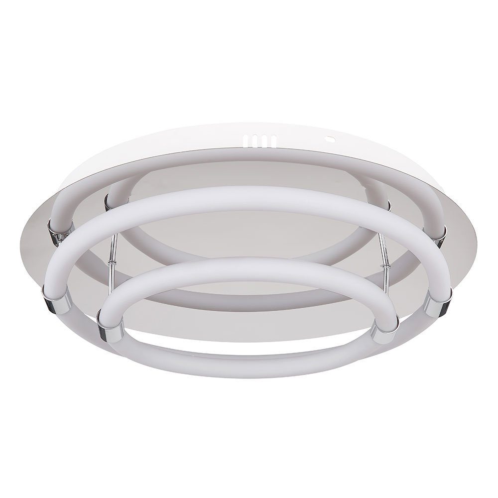 verbaut, Globo Warmweiß, LED Weiß Ring-Design Wohnzimmer Deckenstrahler LED fest Deckenlampe Deckenleuchte, LED-Leuchtmittel