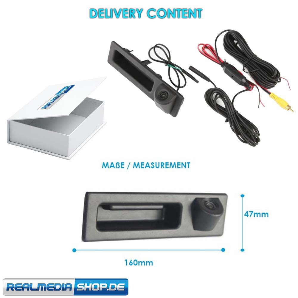 TAFFIO Für BMW F Serie F30 F31 F32 F33 F36 F10 F25 Heckklappe Rückfahrkamera Rückfahrkamera