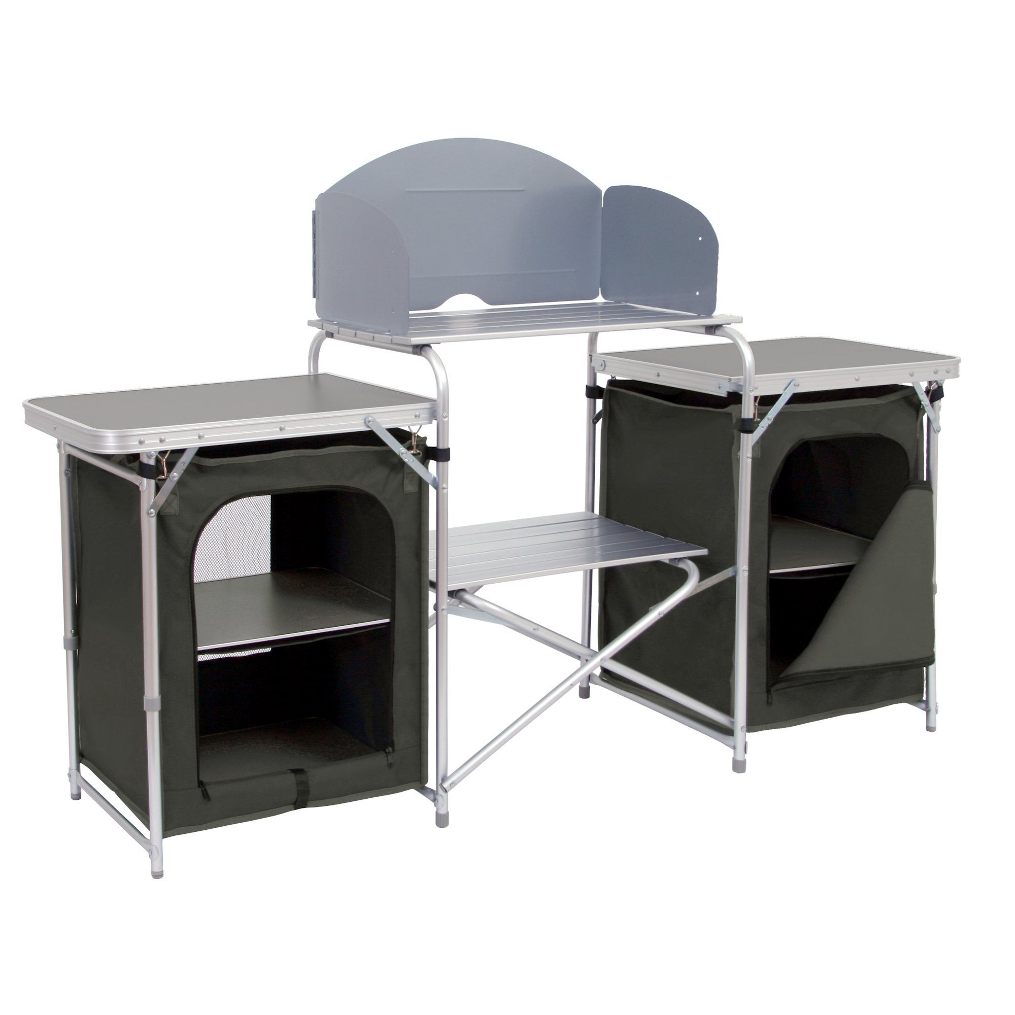 CampFeuer Campingschrank Campingschrank, 171 x 48 x 111 cm, Faltschrank mit Spritzschutz (1-St) Platzsparend