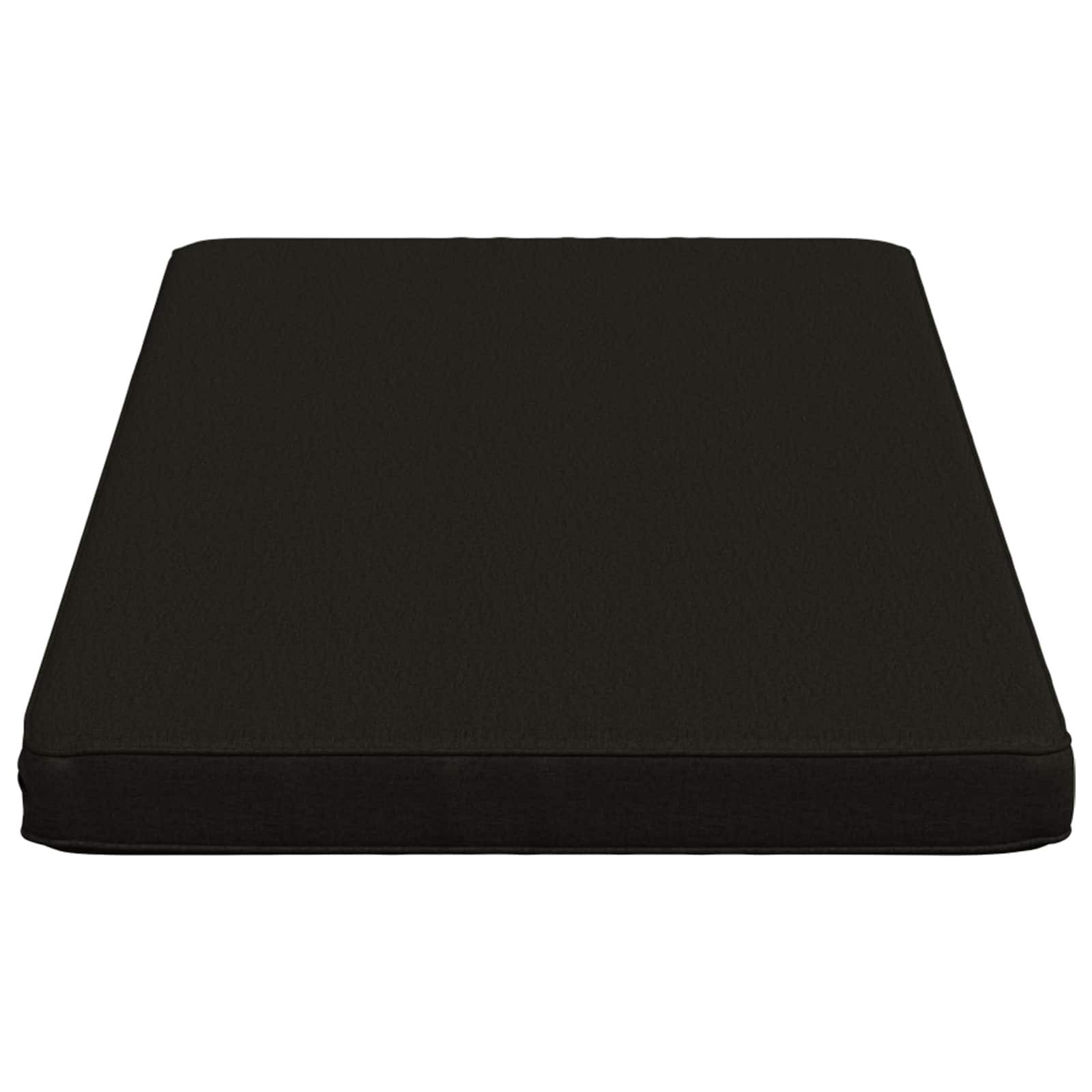 vidaXL Sitzauflage 1-teiliges Bankkissen VUGHT 100 % Polyester Schwarz, (1 St)