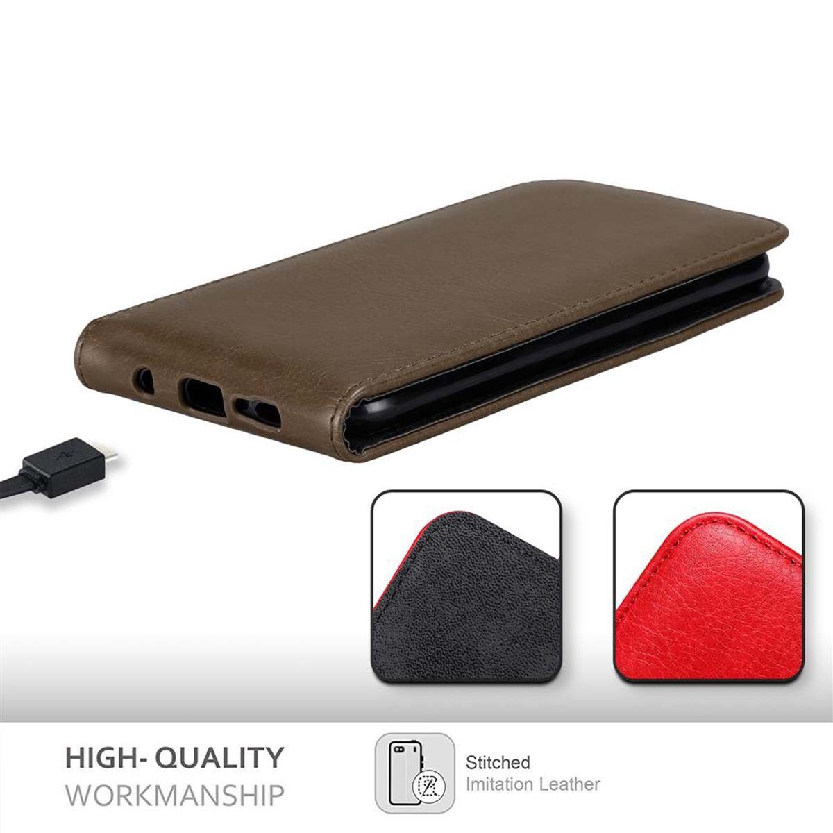 Cadorabo Handyhülle für Samsung Galaxy NOTE 10 Hülle Samsung Galaxy NOTE 10, Handy Schutzhülle, Klappbare Hülle, Kunstleder mit Magnetverschluss