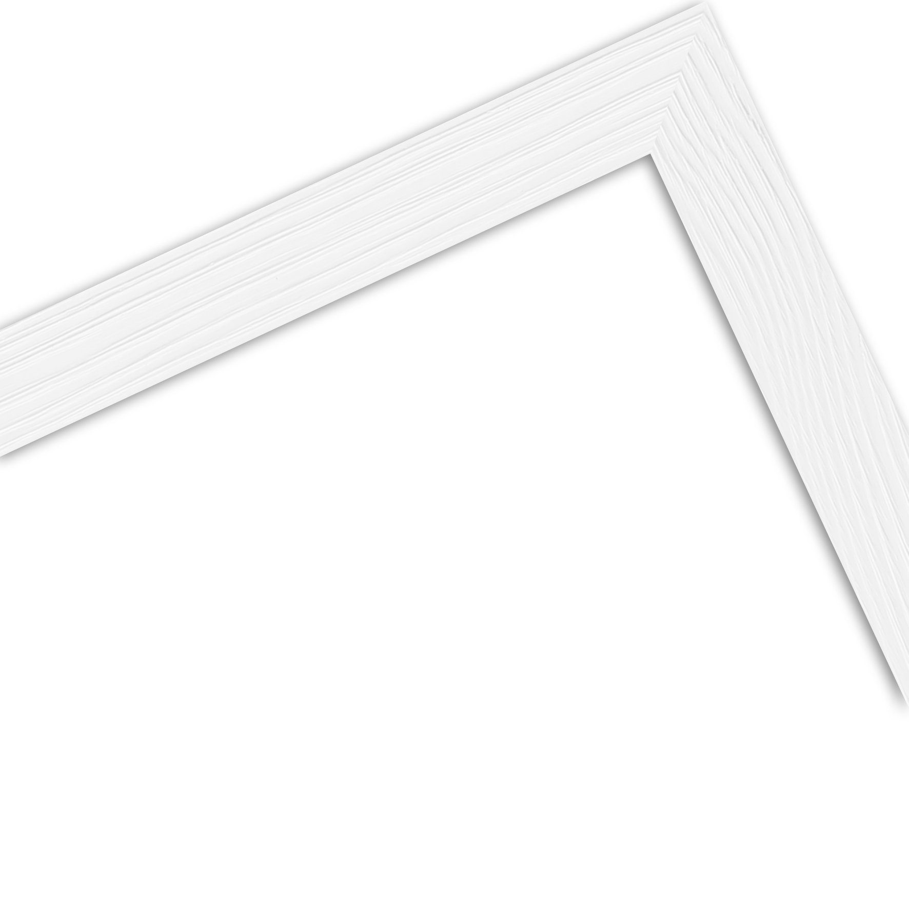 Modern WANDStyle H300, aus Weiß, im Bilderrahmen Stil Massivholz