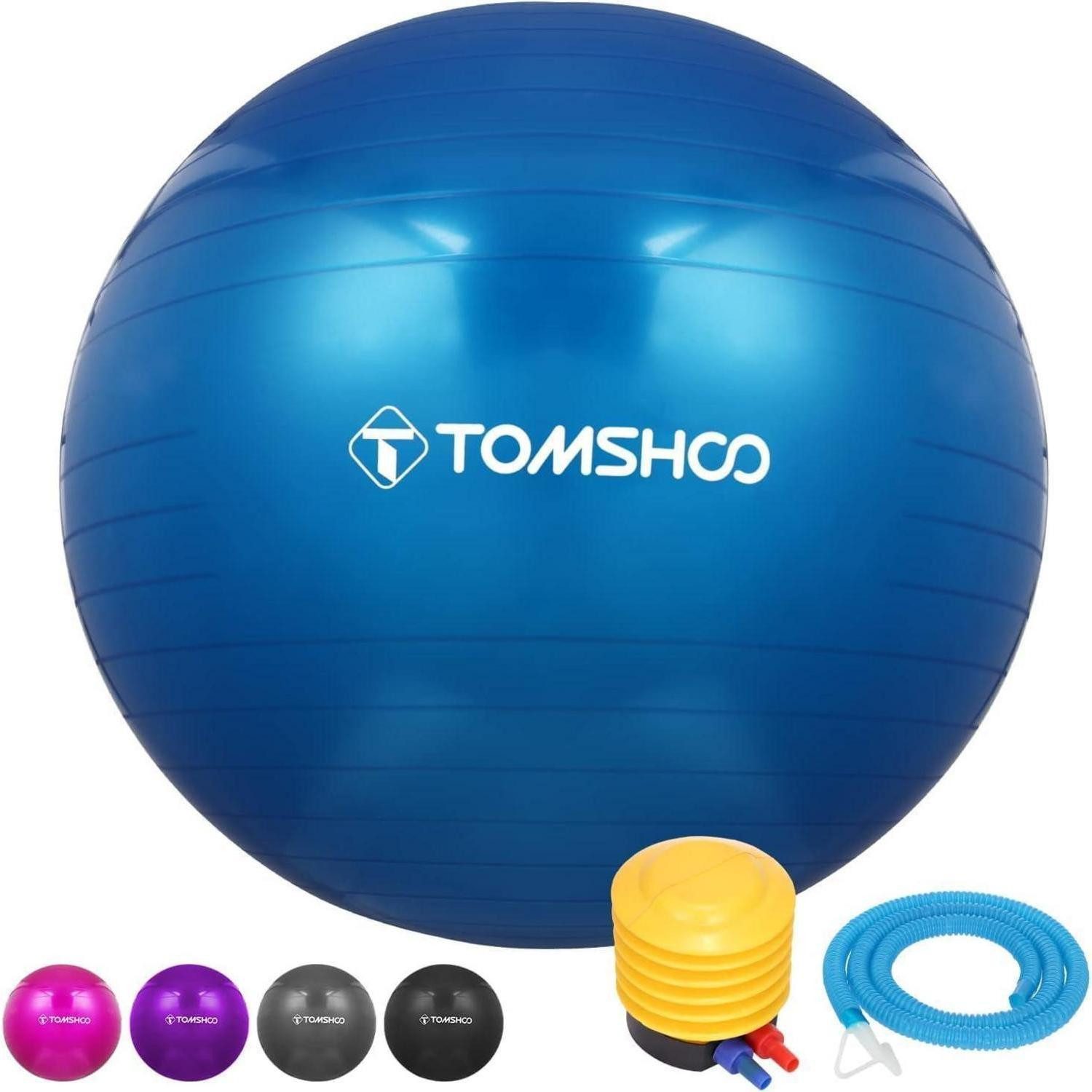 LuxusKollektion Gymnastikball Gymnastikball AntiBurst Yoga Pilates 65cm Blue 65cm