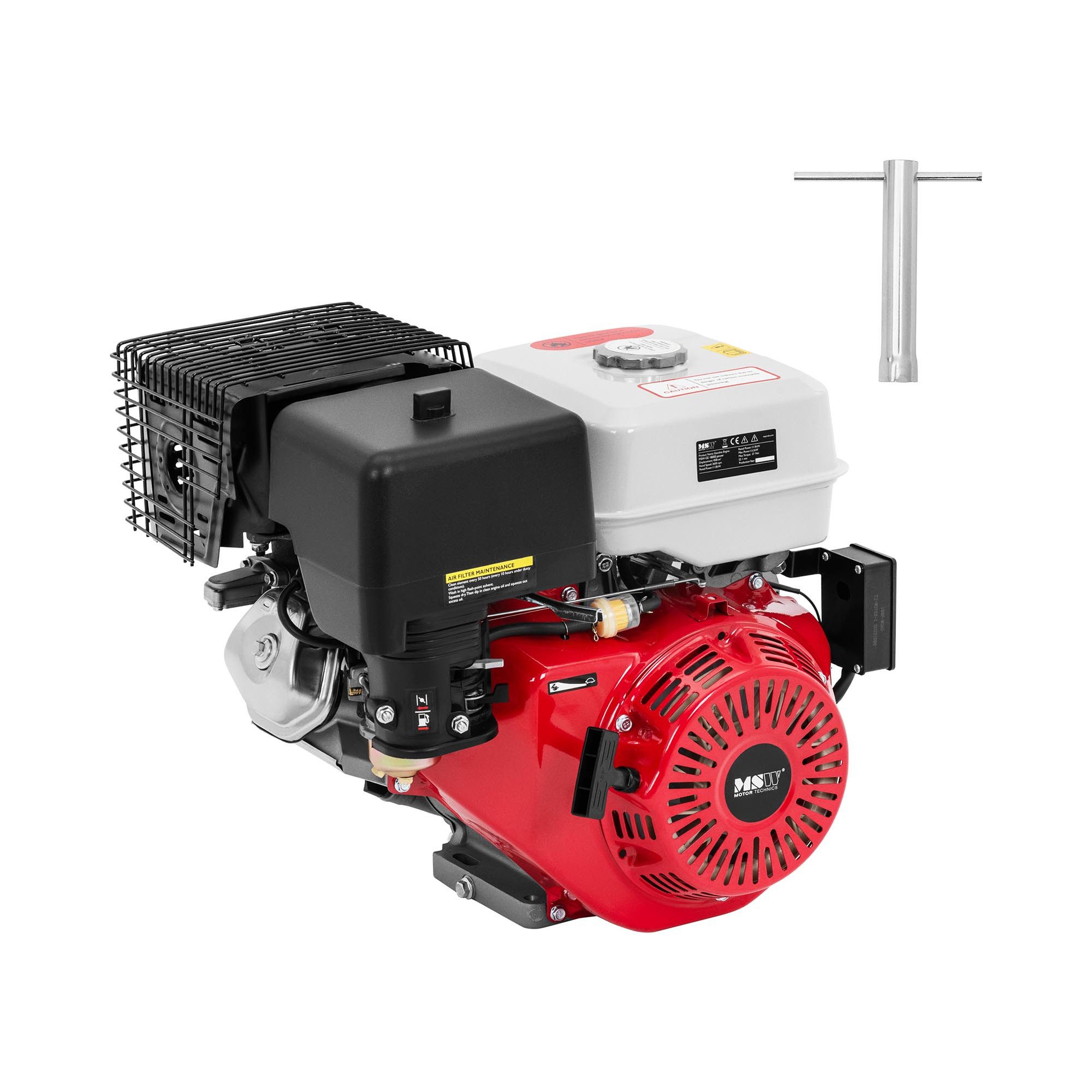 MSW Stromerzeuger 4-Takt-Motor 16 PS 458 ccm OHV Benzinmotor Kartmotor Standmotor