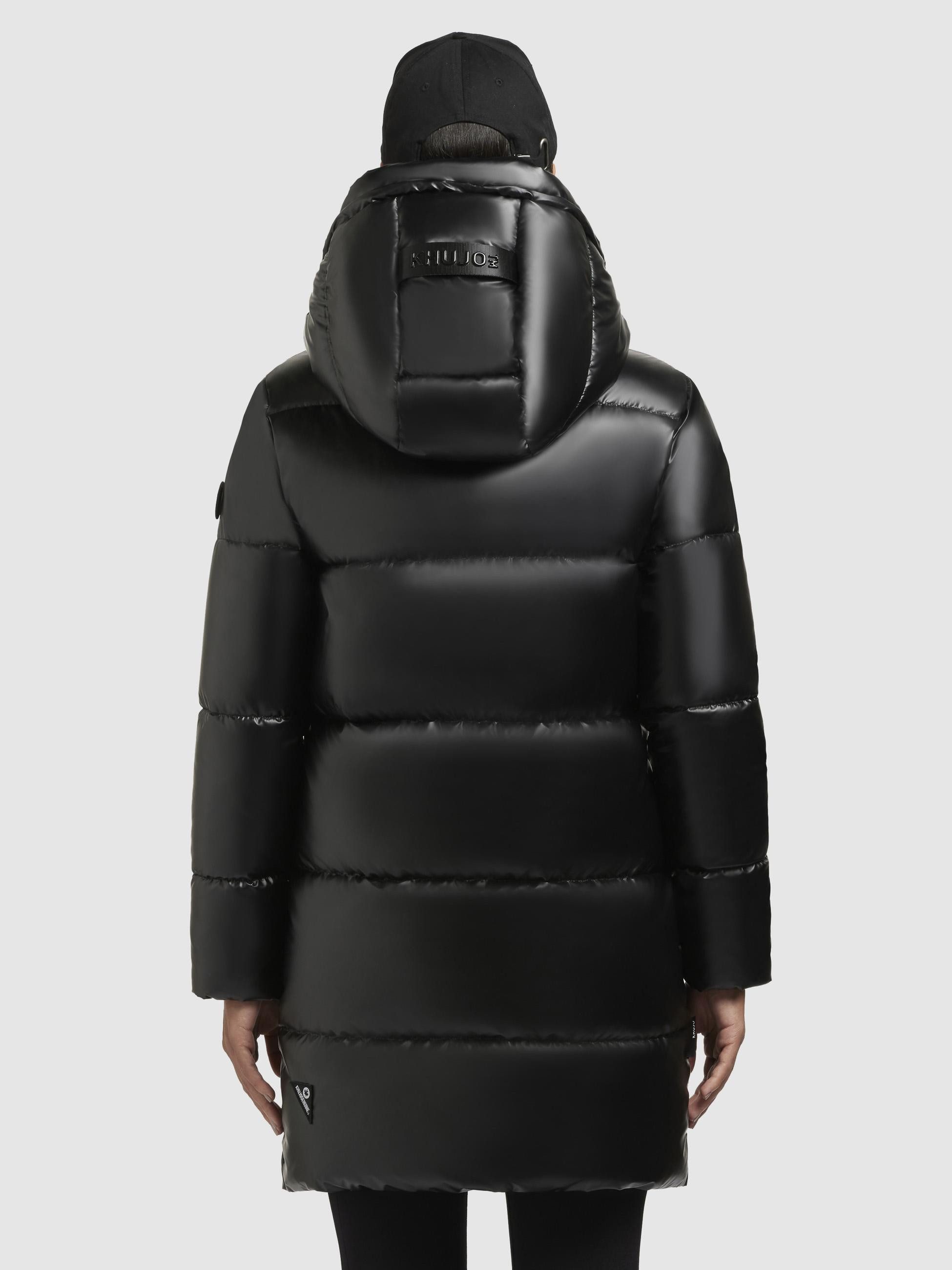 khujo Steppmantel Haya Shiny-YM Wasserdichter gesteppter Damen Winter Kurzmantel