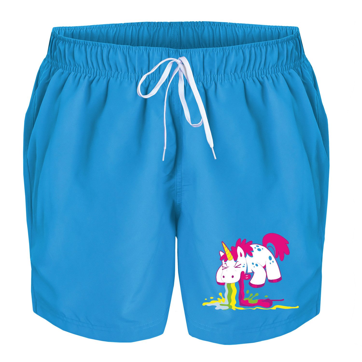 deinshirt Badehose Schwimmshorts Kotzendes Einhorn Integrierter günstig online kaufen