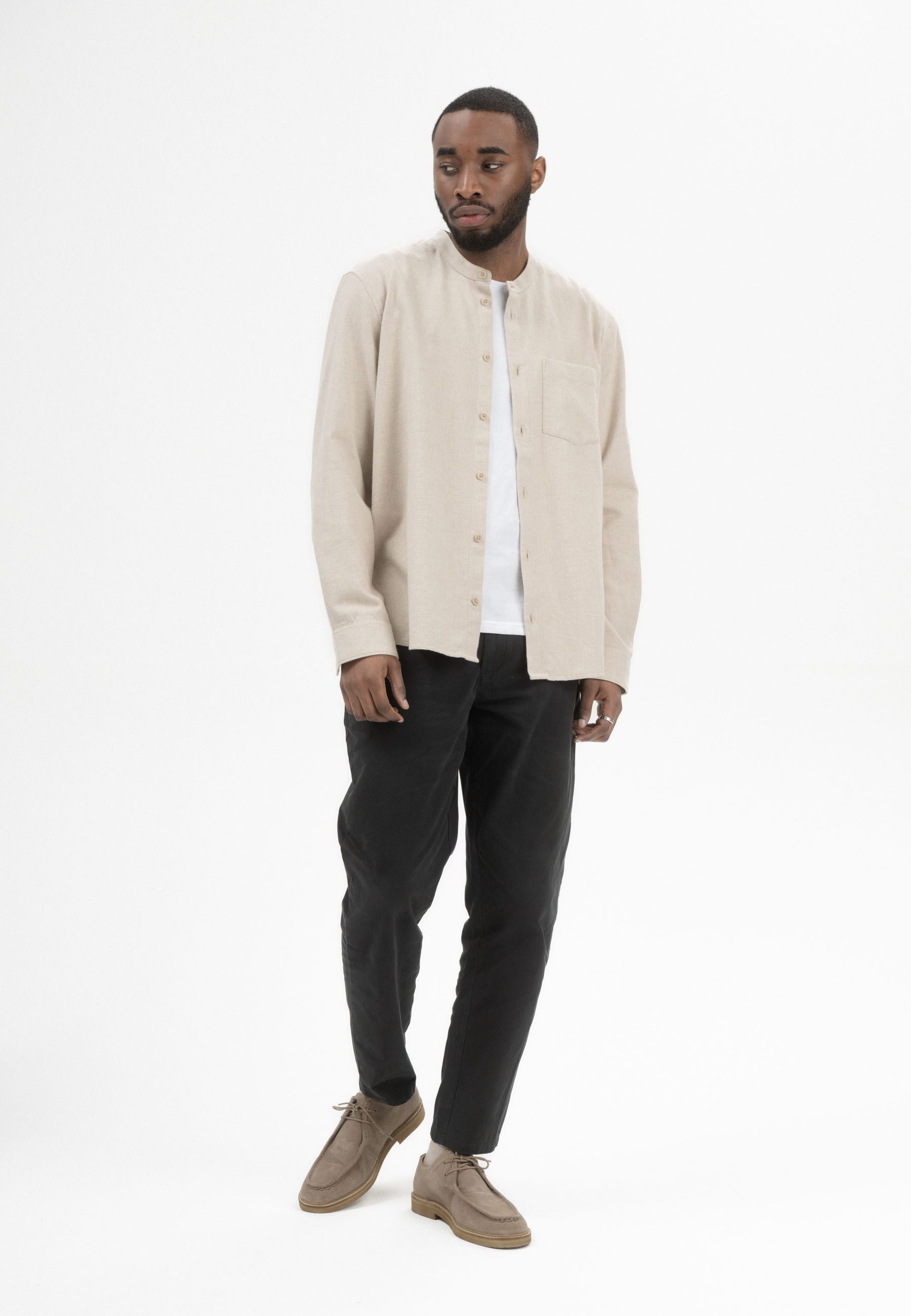 MELA Flanellhemd Flanell Shirt Style JHALAK Aufgesetzte Brusttasche