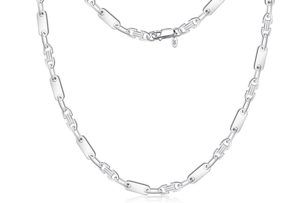 Silberkettenstore Kette mit Anhänger Plattenkette (Steigbügelkette) 6mm - 9 günstig online kaufen