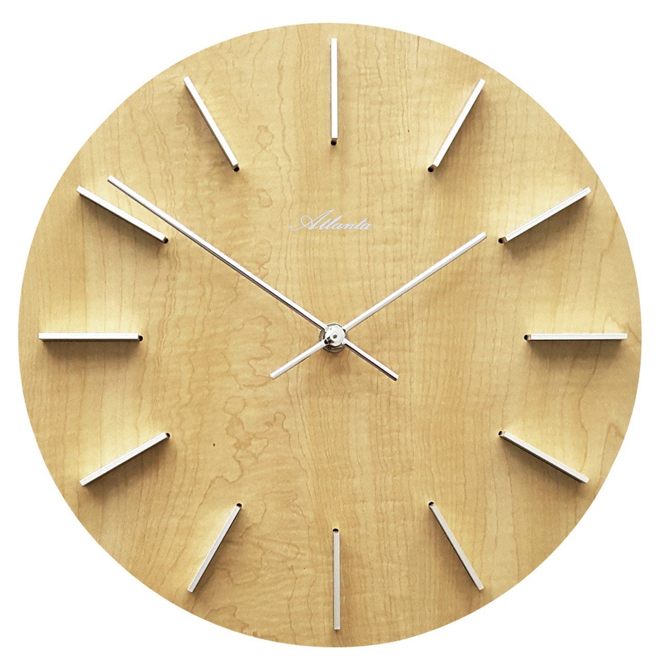 Wanduhr Quarz Erle