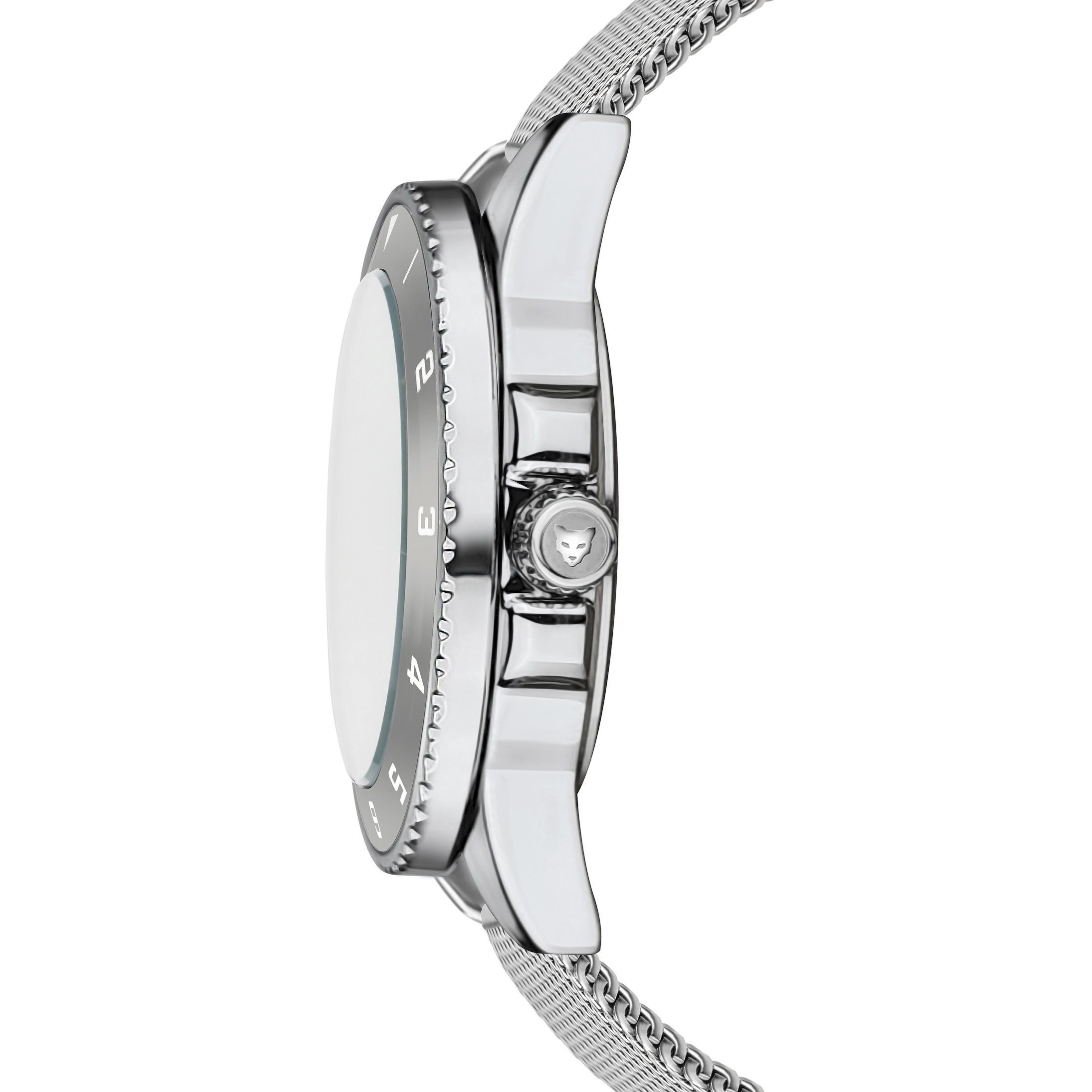 MARC LAUDER Quarzuhr MF4-B010S Seville Silver Mesh