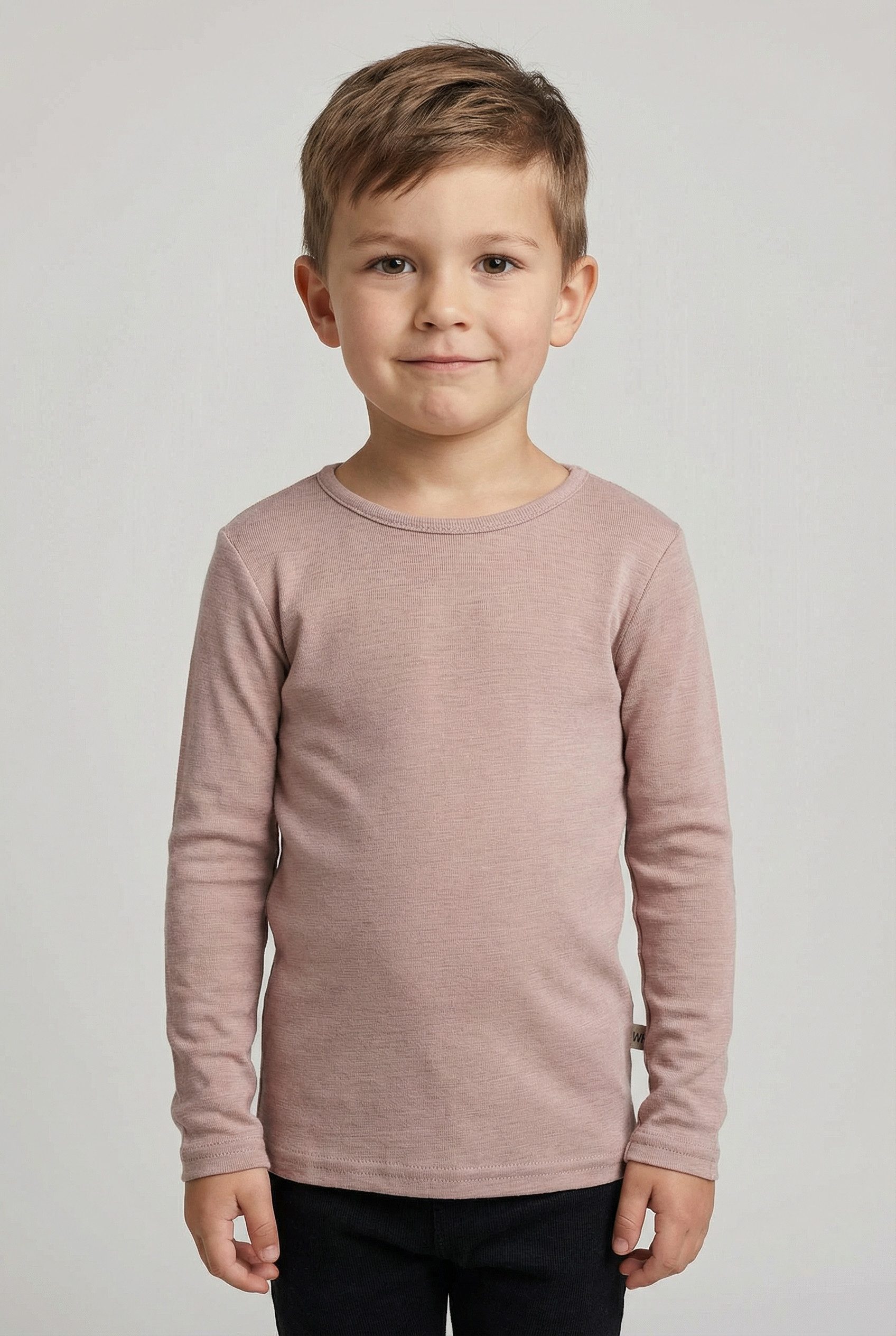 WHEAT Langarmshirt Wool T-Shirt L/S Alfie aus reiner Merinowolle