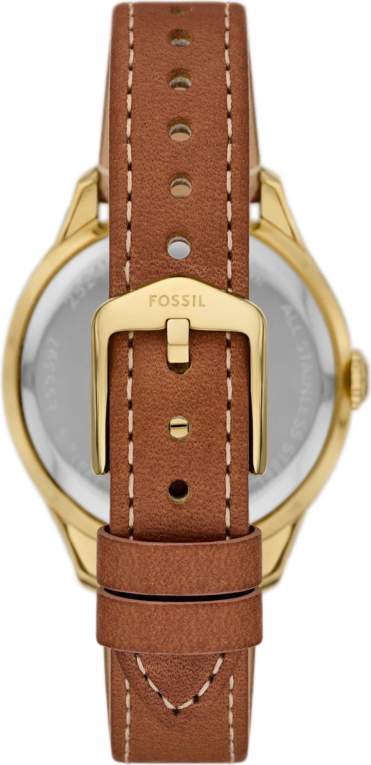 Fossil Quarzuhr GILMORE ES5397, Armbanduhr, Damenuhr, Lederarmband, analog, Tag