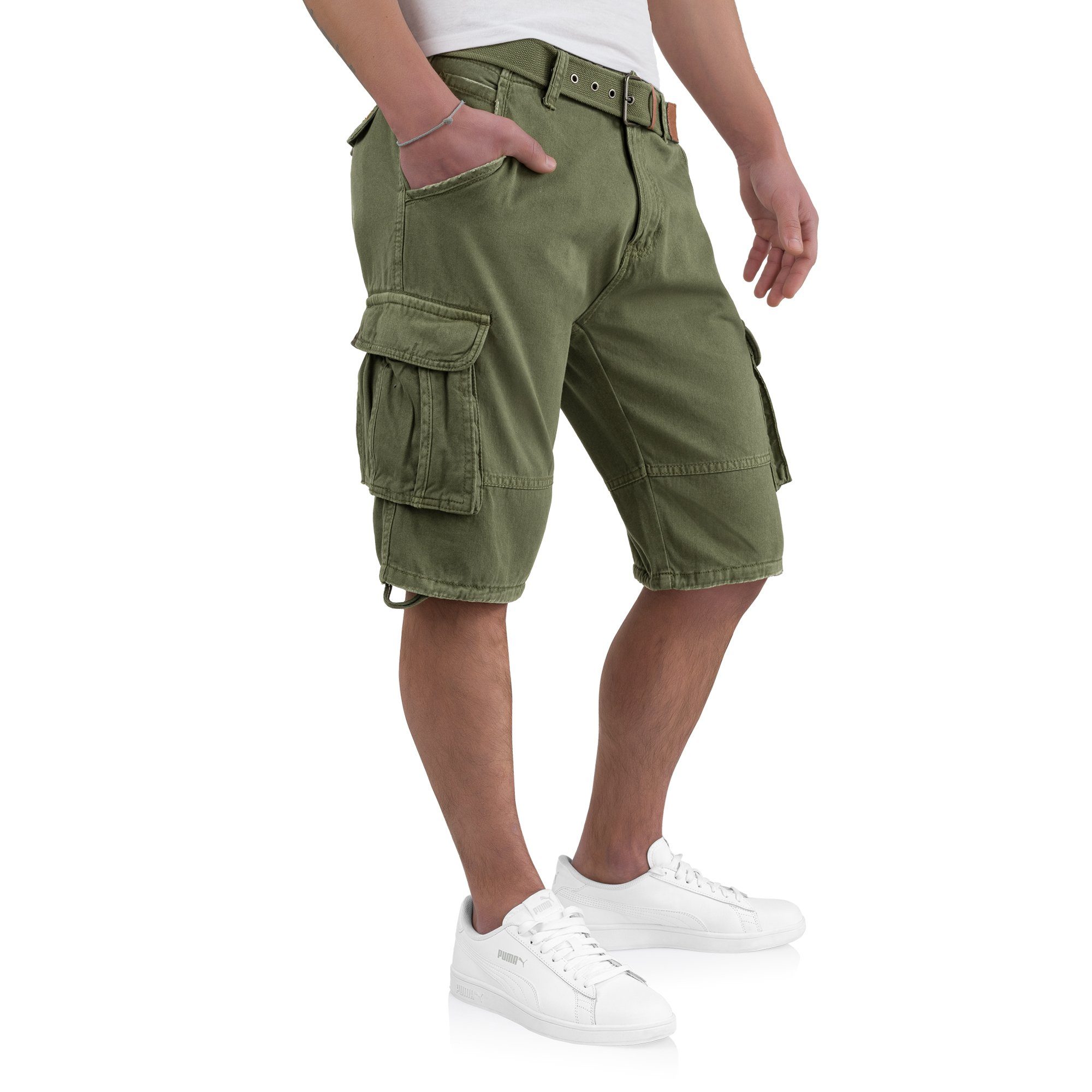 INDICODE Cargoshorts Kjeld Herrencargoshorts mit 6 Taschen