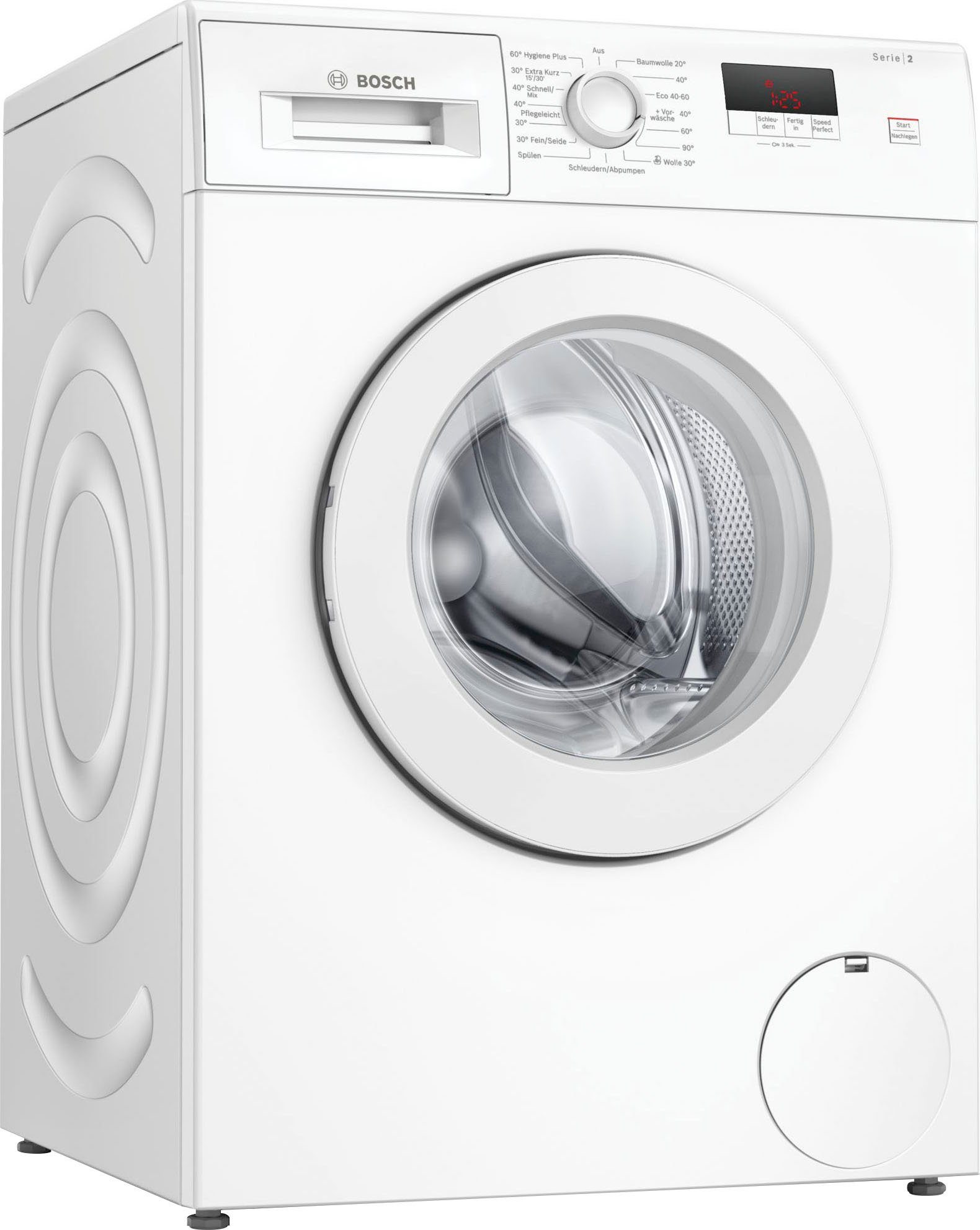 Waschmaschine BOSCH Drive™: und ein Serie effizient Eco Silence so robust 2 kg, WAJ24061, Waschmaschinenantrieb 7 1200 U/min, muss