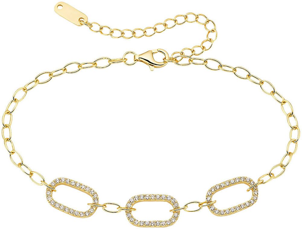 Aniston JEWELRY & WATCHES Armband Schmuck Geschenk Silber 925 Armkette, mit Zirkonia (synth)
