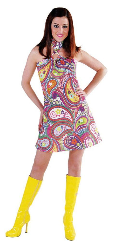 Horror-Shop Kostüm »Funky Colors Hippie Kleid« | OTTO