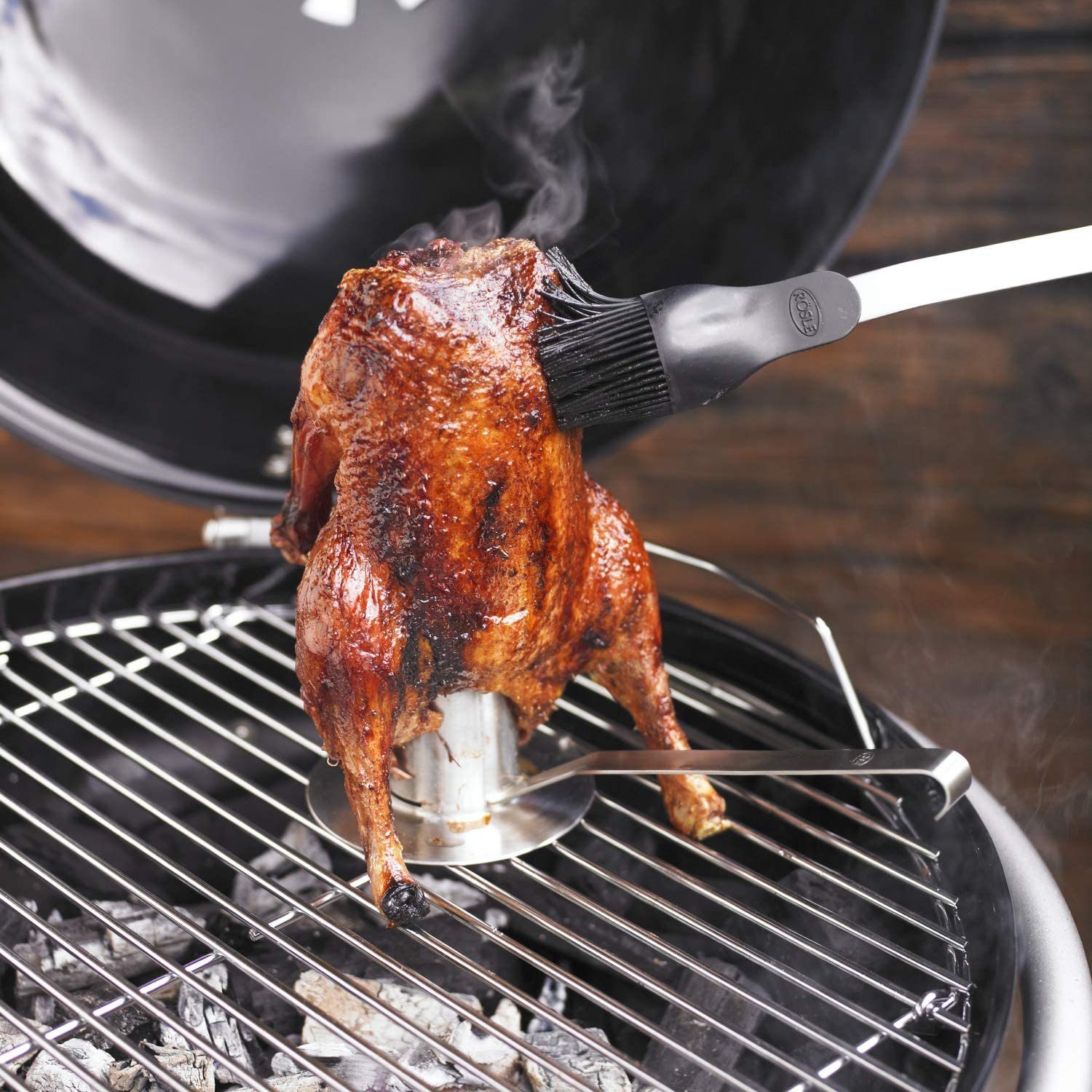 RÖSLE Küchenwender RÖSLE Ersatzpinselkopf für Barbecue Pinsel rund Silikon