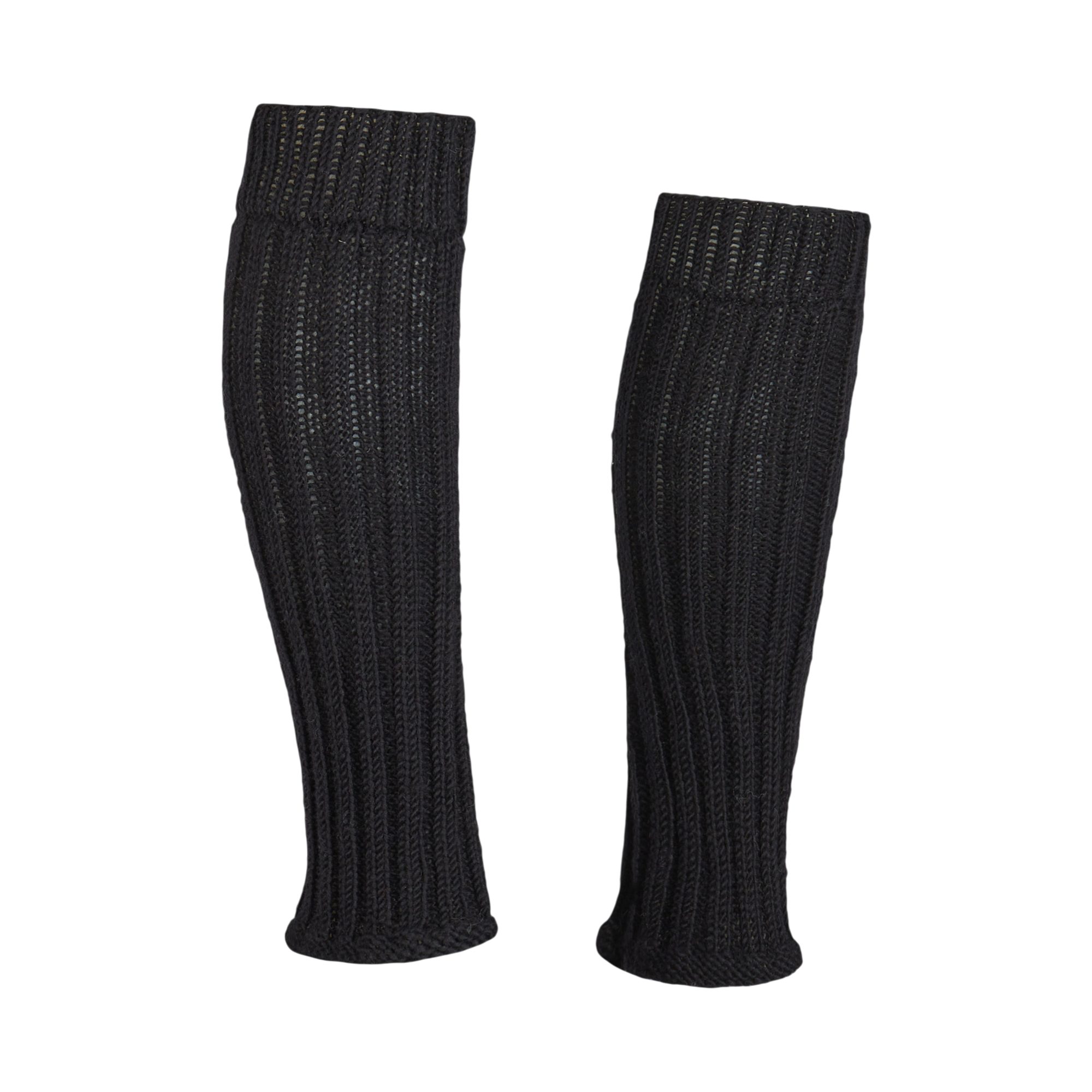 THC Natural Line Beinstulpen THC Schafwoll Stulpen schwarz (1 Paar, 1-St., 1 Paar) unten am Fuß leicht ausgestellt für den Schuh