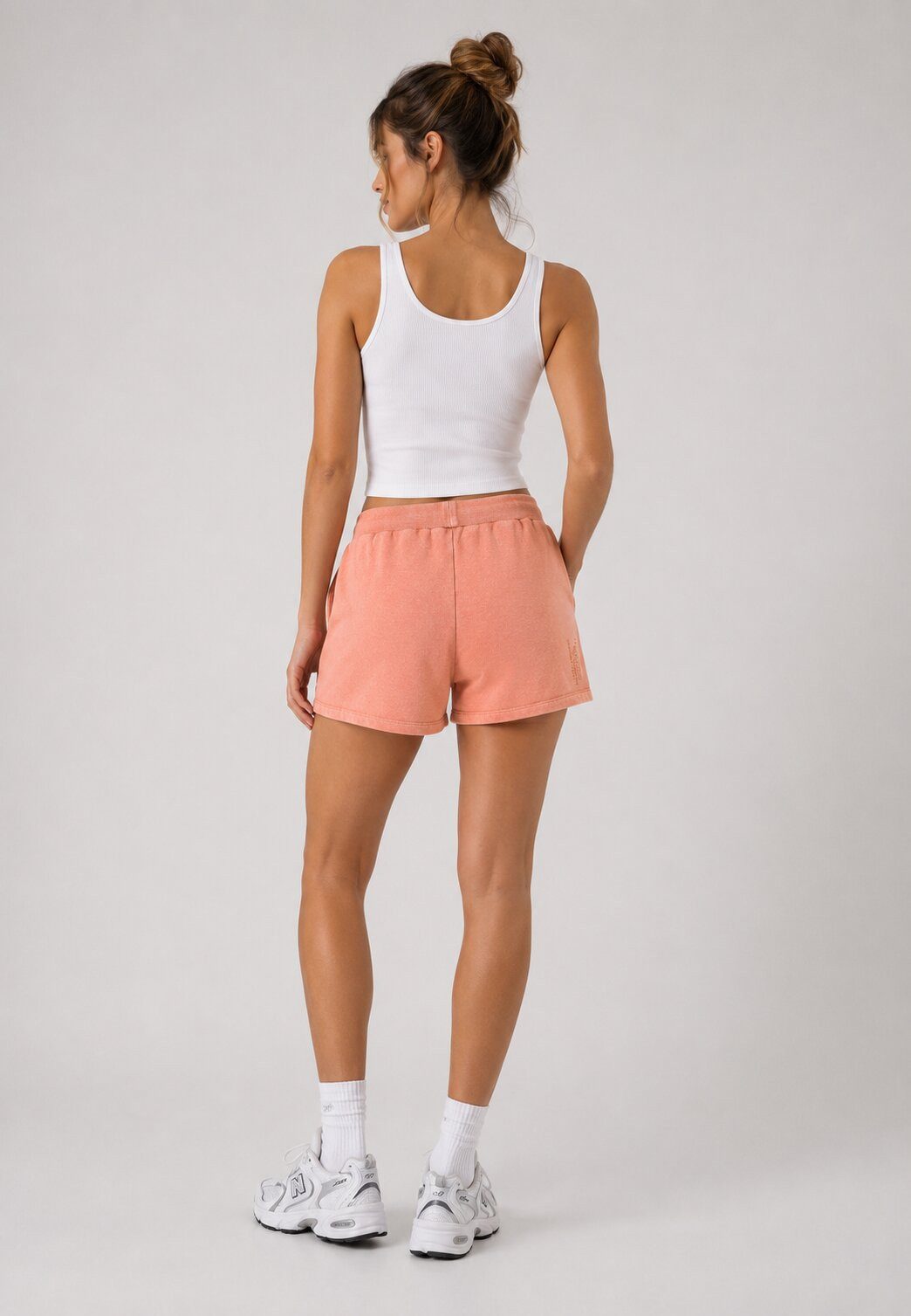 SUBLEVEL Shorts Damen Sweat Bermudas kurze Hose Baumwolle Hotpants Sommer Hose Leichte Sweat Bermuda mit Kordel, Hotpant
