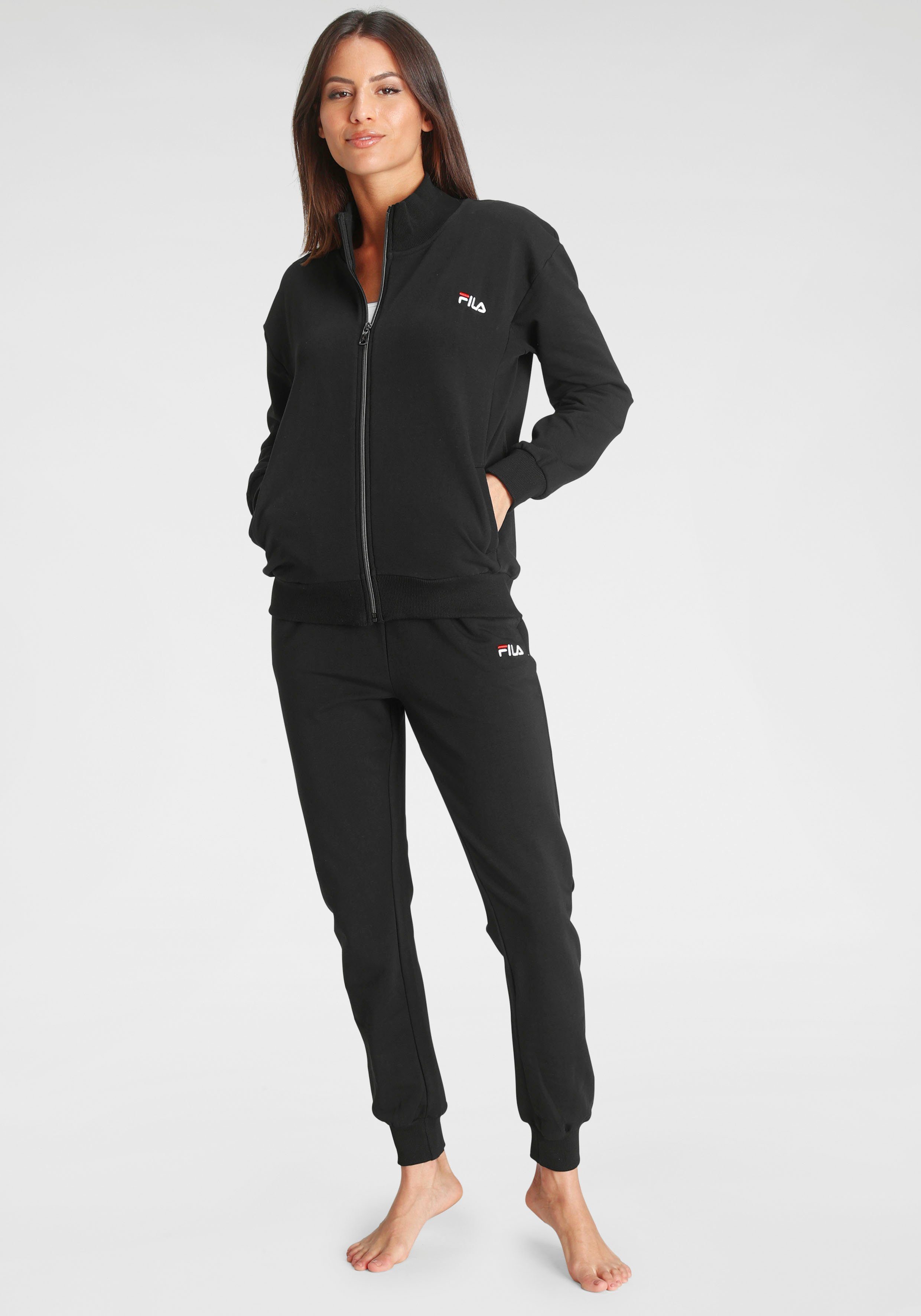 Fila Loungeanzug (2 tlg) mit Markenlogo auf der Brust