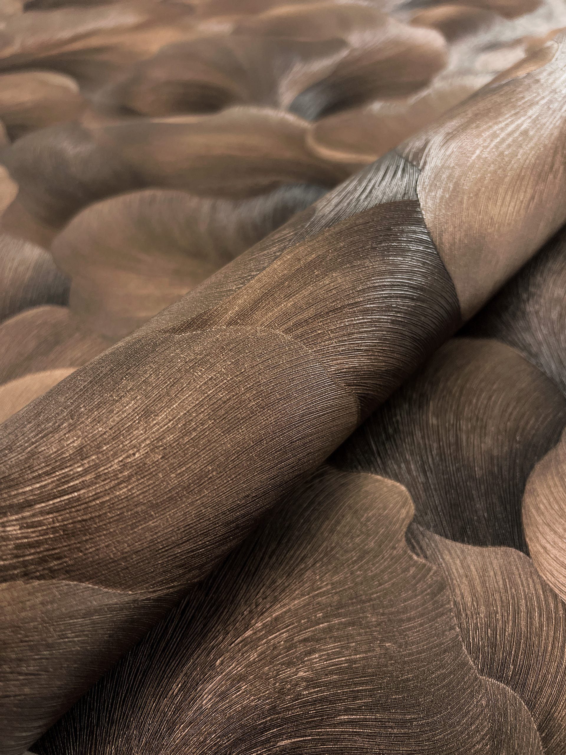 Newroom Vliestapete Diarra Braun Tapete Mustertapete Blumen, Grafik, strukt günstig online kaufen