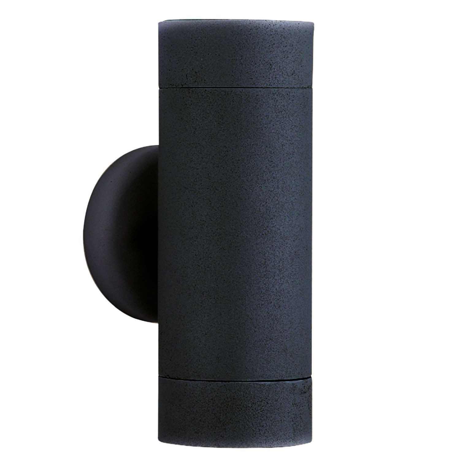 Licht-Erlebnisse Außen-Wandleuchte ALLISON, ohne Leuchtmittel, Aluminium Up Down H: 16 cm IP44 Schwarz GU10 2-flammig Modern