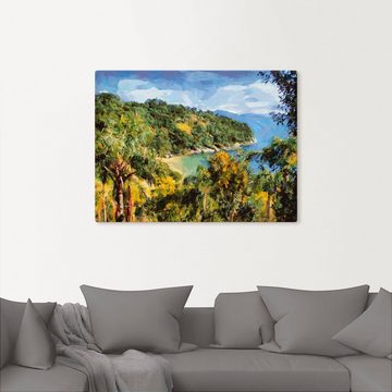 Artland Leinwandbild Romantische Bucht II, Meer Bilder (1 St), auf Keilrahmen gespannt