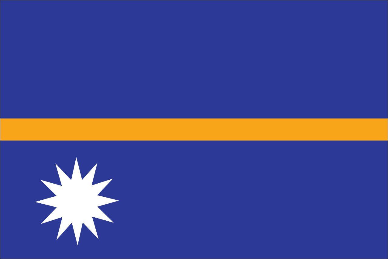 Flagge Querformat g/m² Flagge flaggenmeer Nauru 110