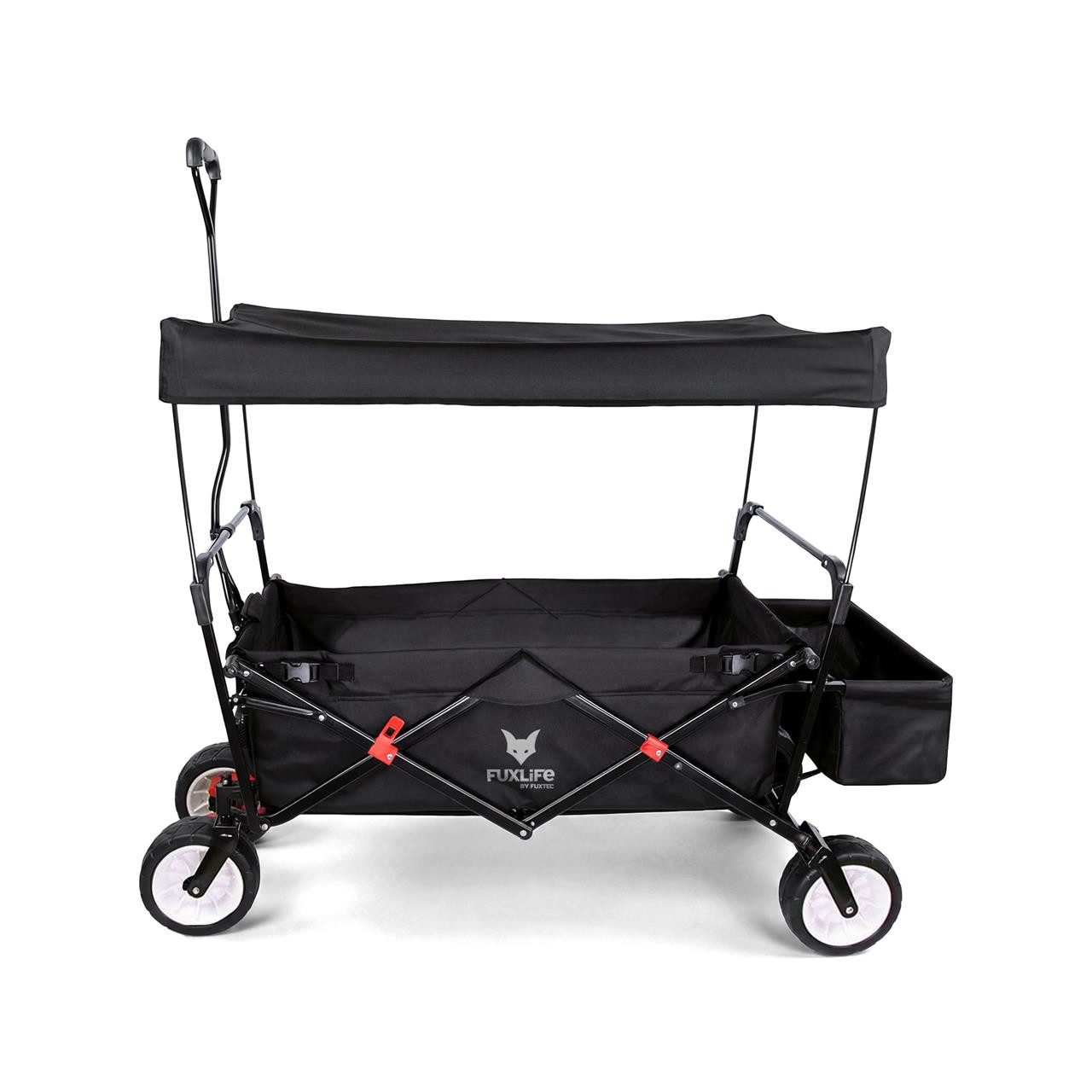 FUXLIFE Bollerwagen FX-CT350, faltbarFaltbar, nur 12kg, mit Dach & Hecktasche