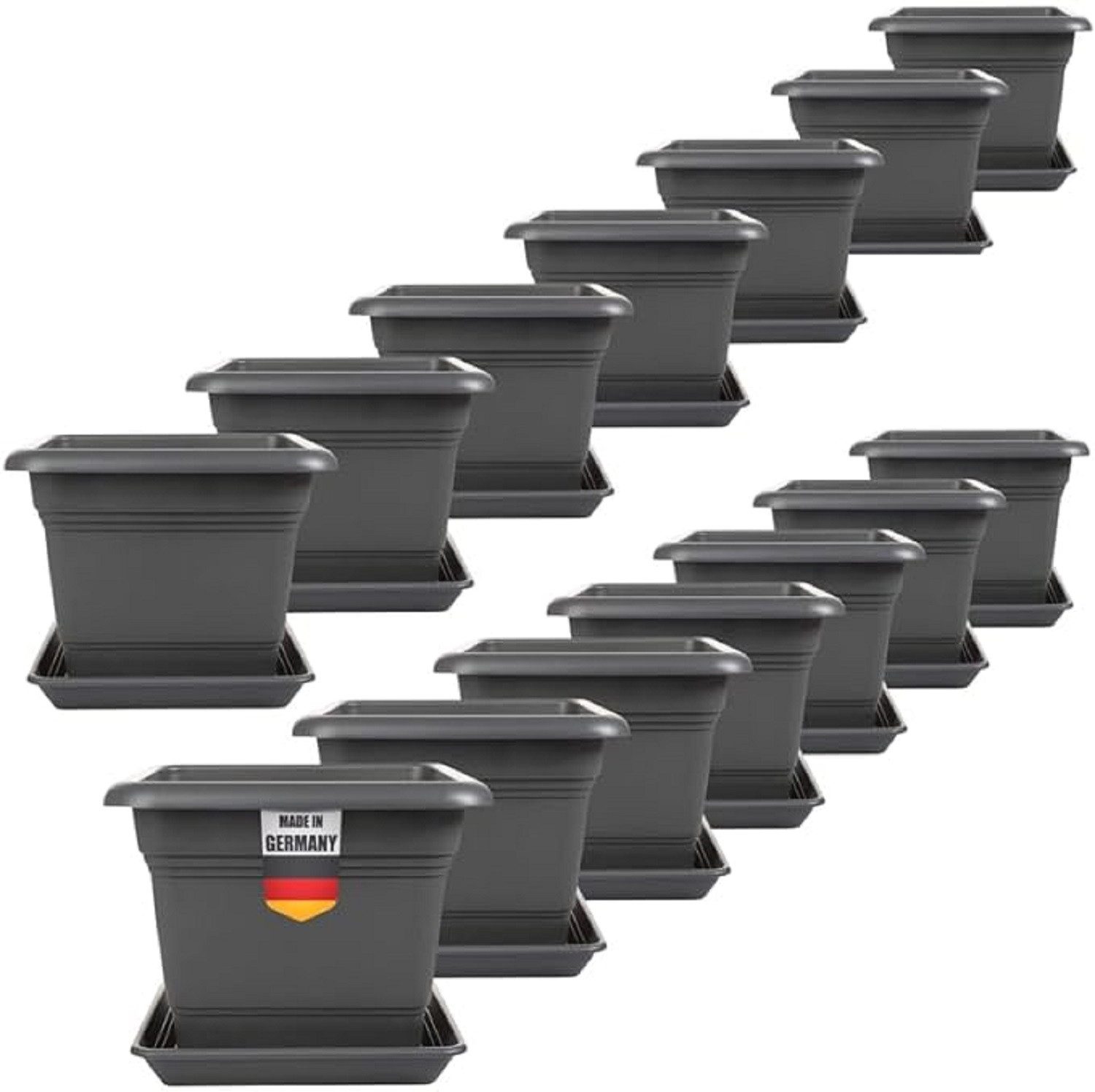 SUSTANIA Blumentopf Tomatentopf mit Untersetzer (14er günstig online kaufen