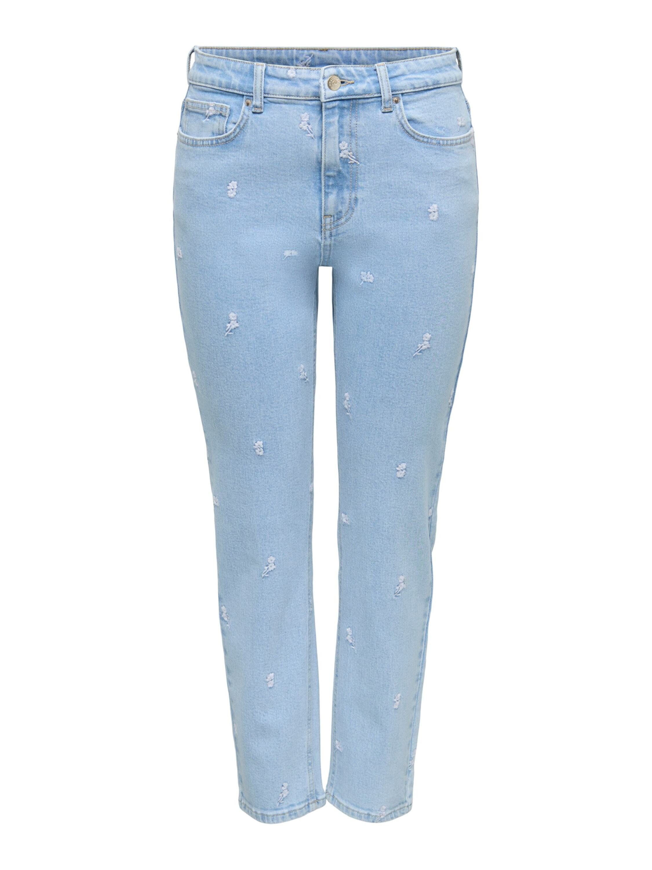 ONLY 7/8-Jeans (1-tlg) Stickerei