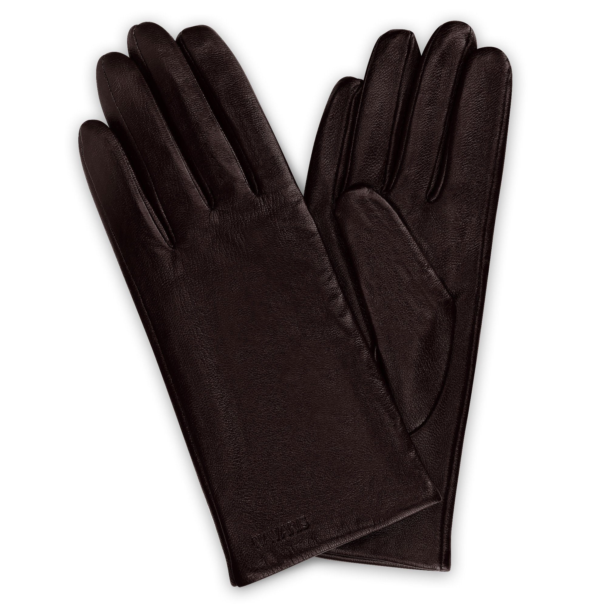 Accessoires Handschuhe Lederhandschuhe Silkroad Lederhandschuhe schwarz meliert Casual-Look 