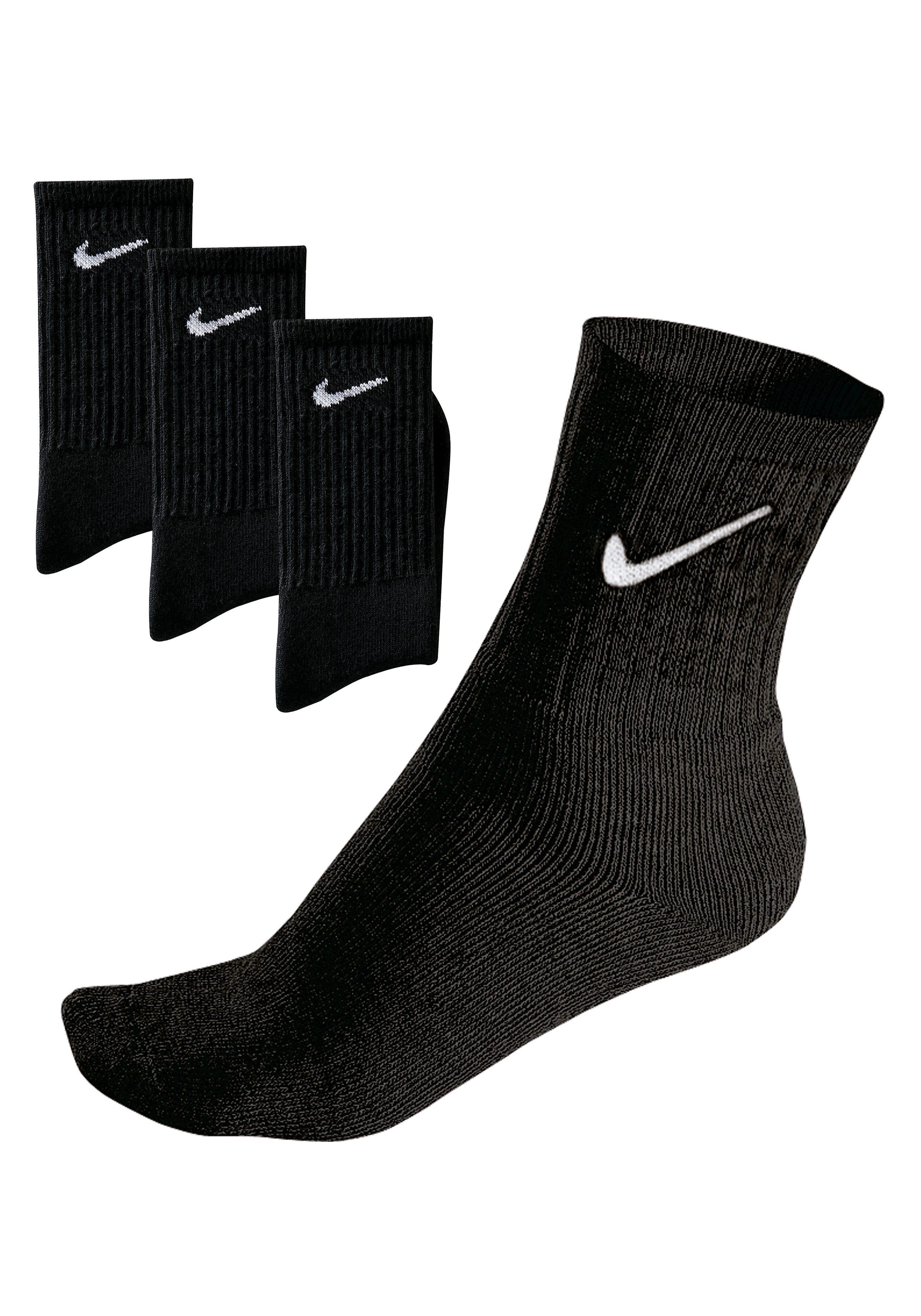 Nike Sportsocken (3-Paar) mit Frottee 3x schwarz