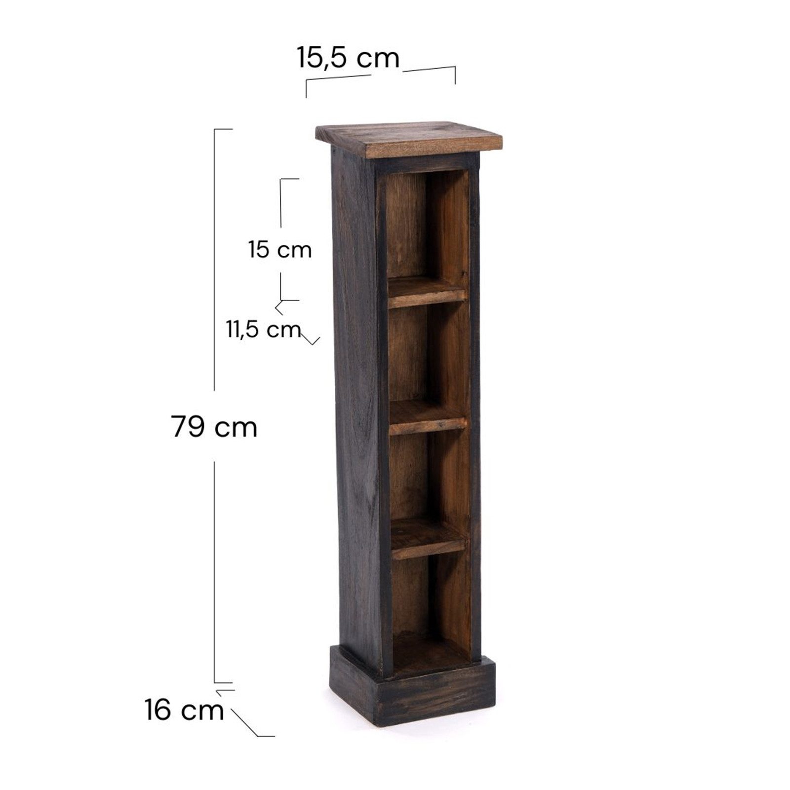 DESIGN DELIGHTS CD-Regal HOLZ CD REGAL "CD TOWER", 76cm(H), Holzregal, CD R günstig online kaufen
